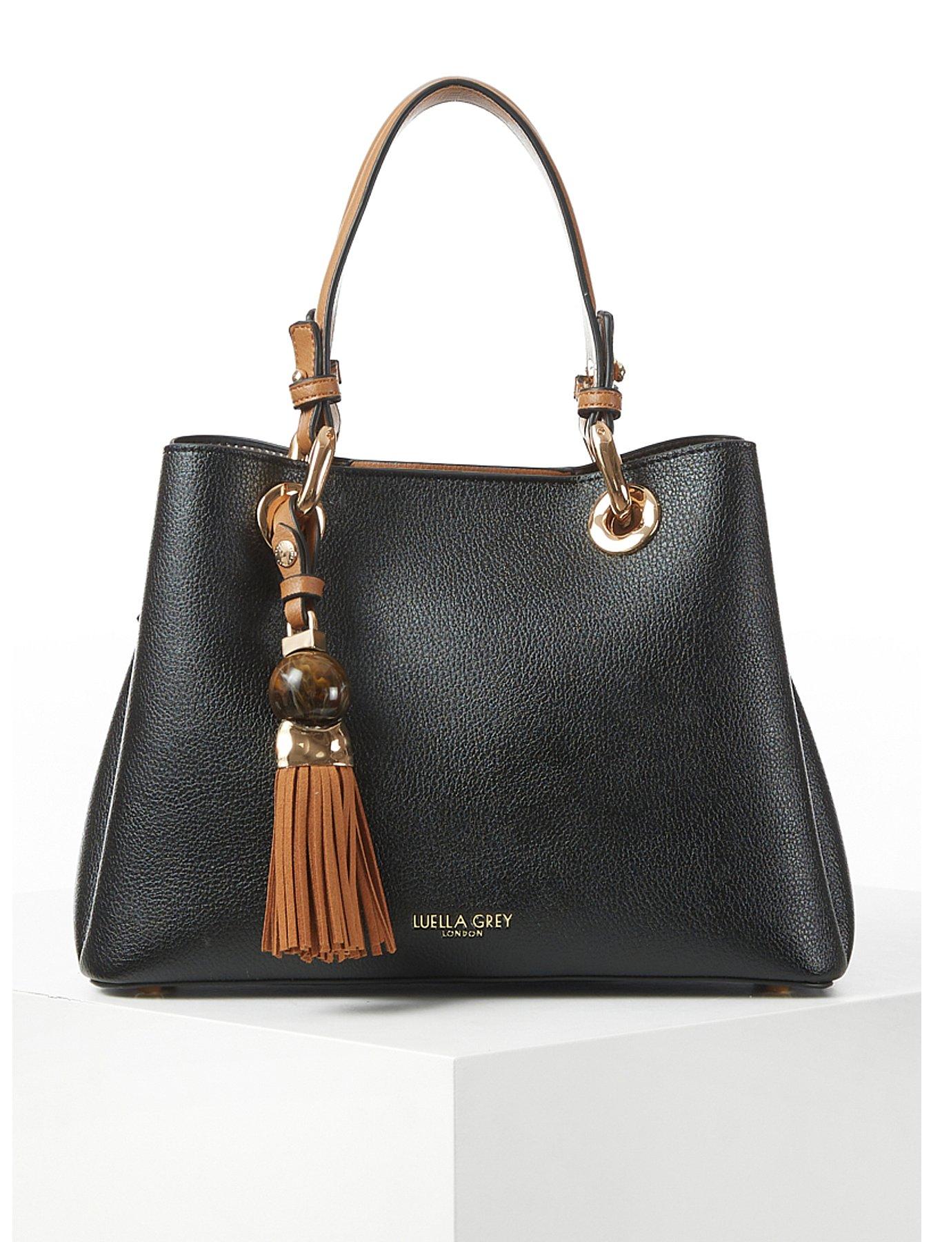 Image 1 of 5 of Luella Grey Gala Black Crossbody Tote - Black