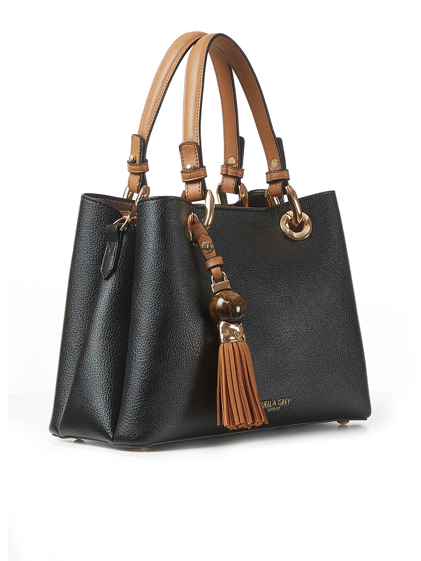 Image 3 of 5 of Luella Grey Gala Black Crossbody Tote - Black