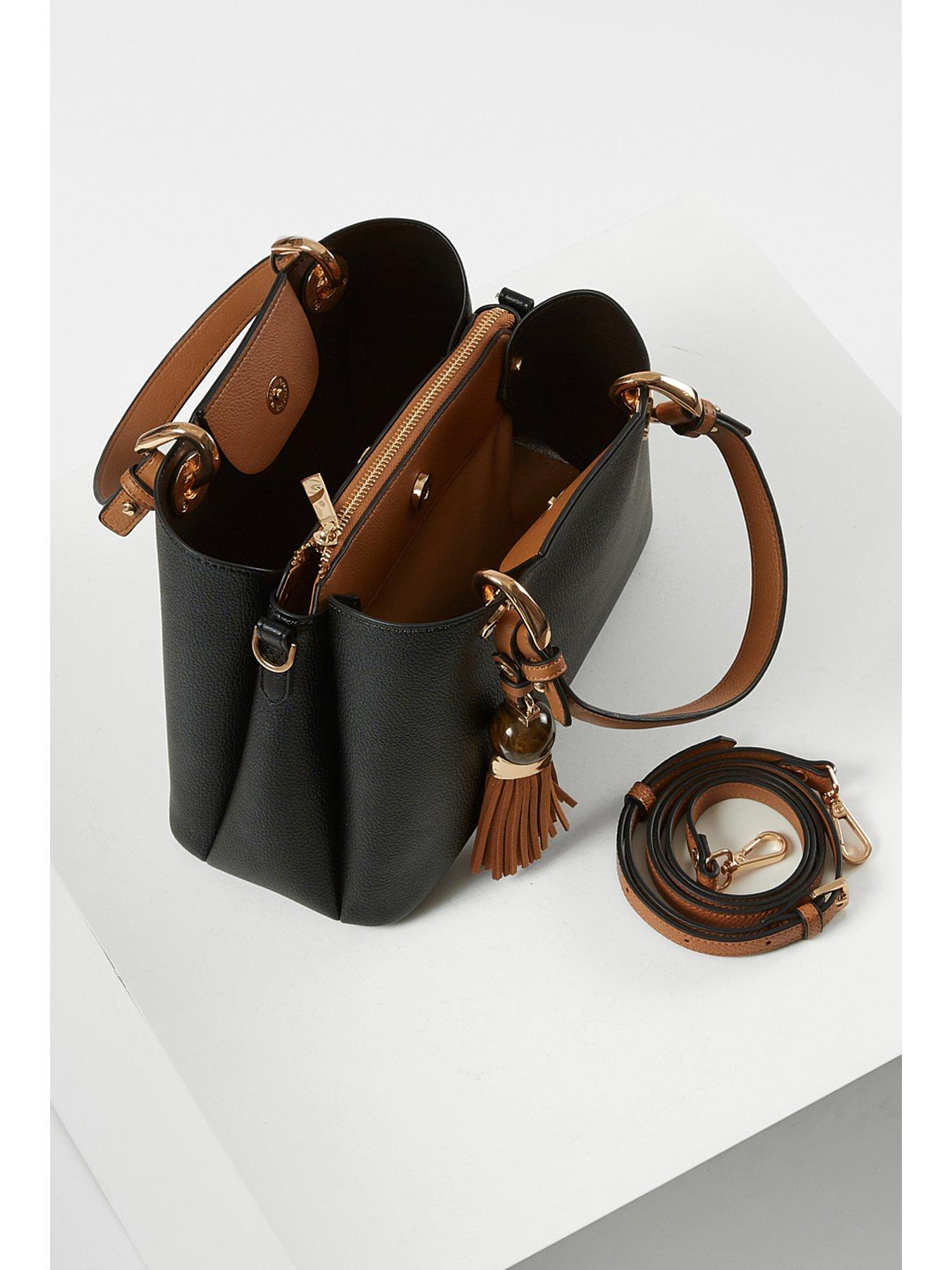 Image 4 of 5 of Luella Grey Gala Black Crossbody Tote - Black