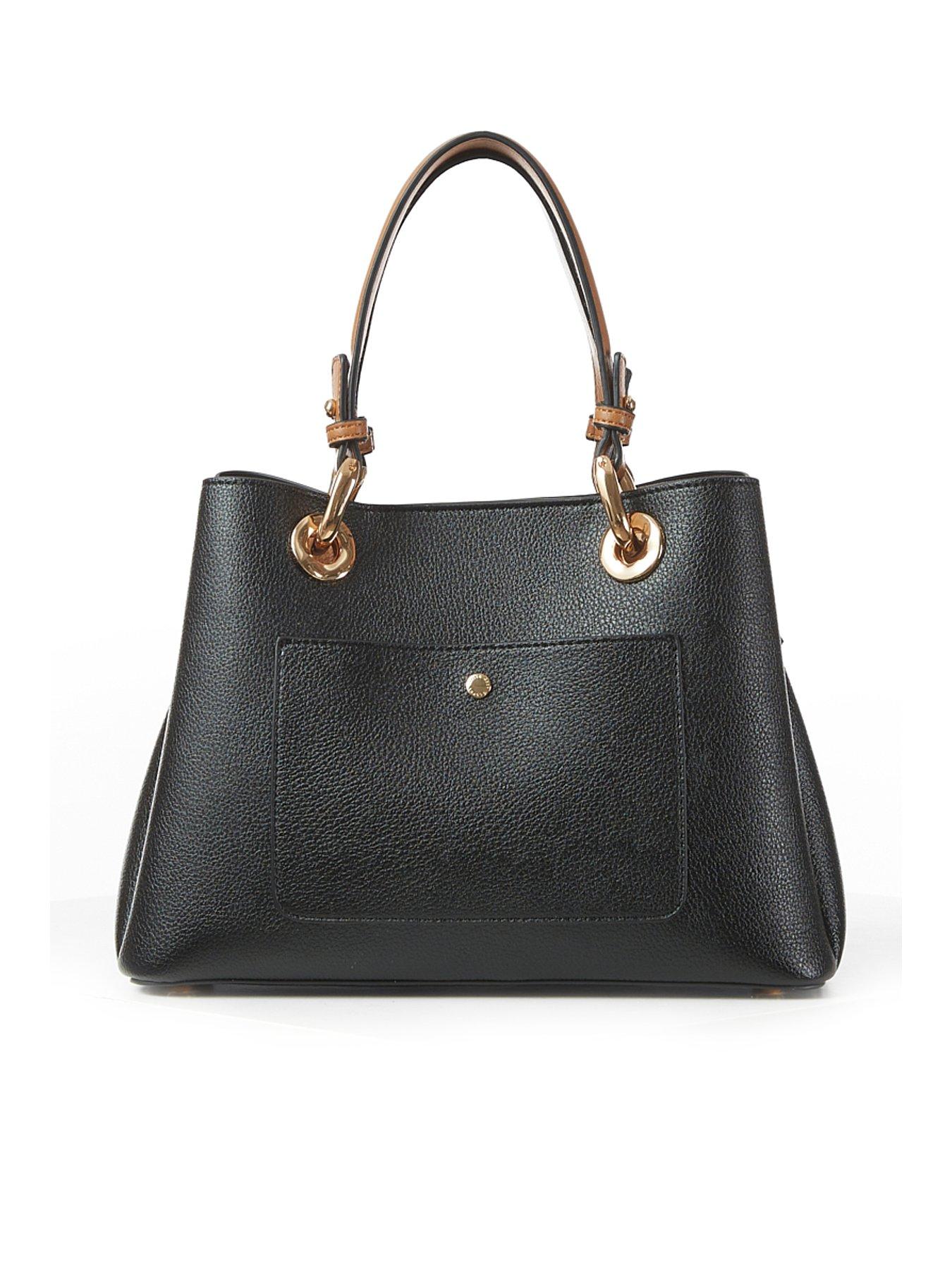 Image 5 of 5 of Luella Grey Gala Black Crossbody Tote - Black
