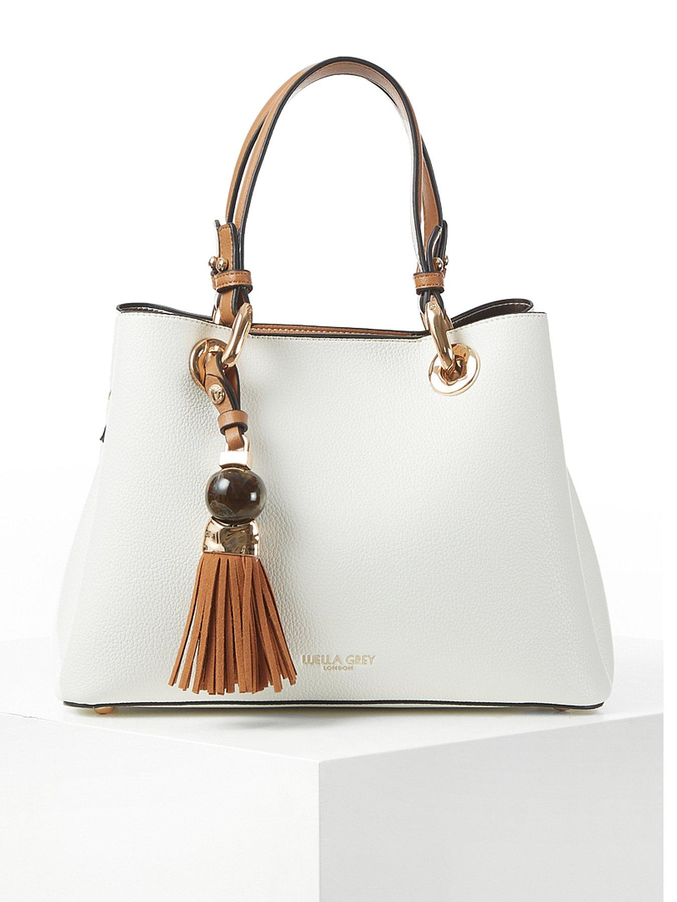 undefined Gala White Crossbody Tote - White
