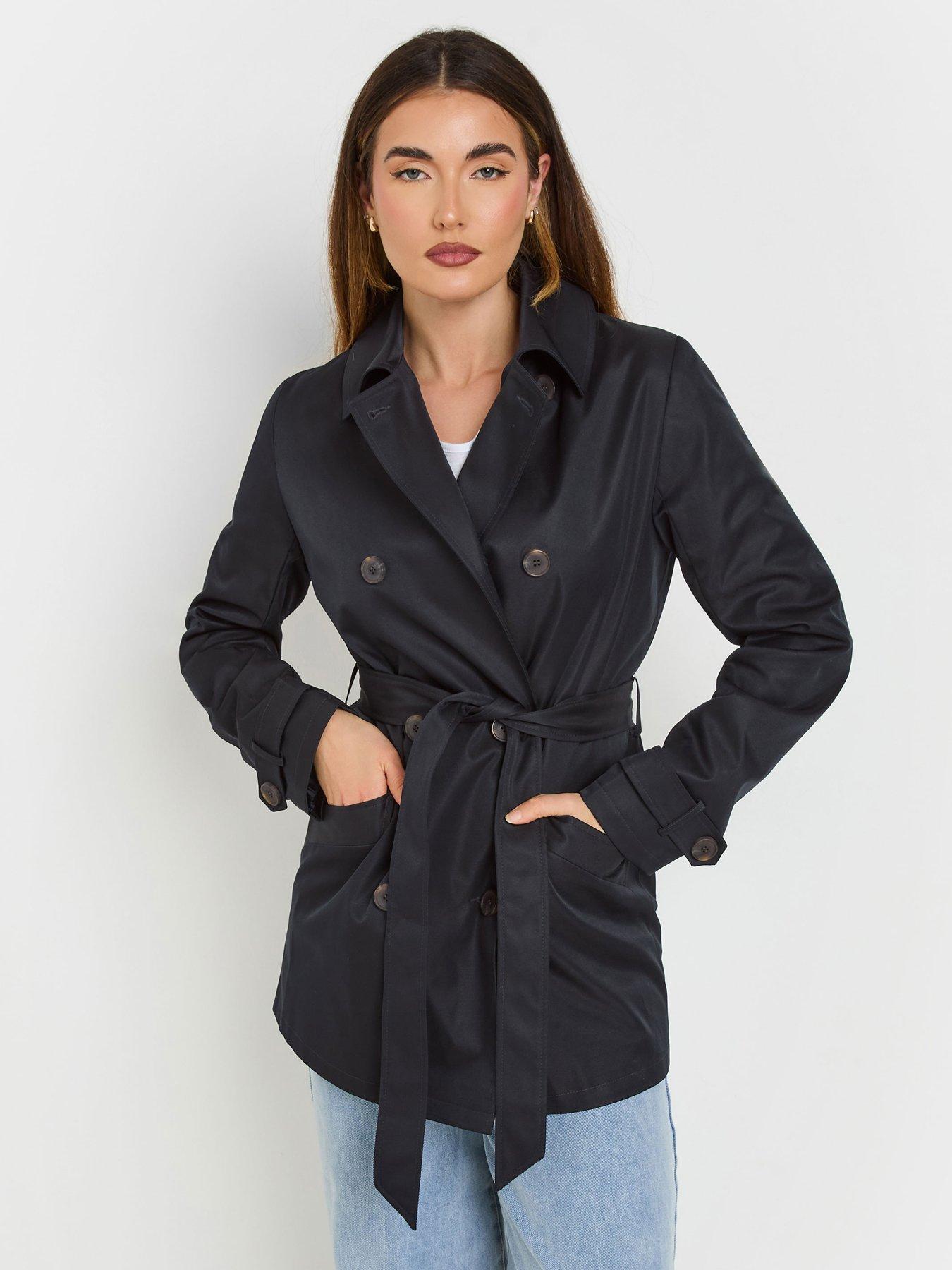 Image 1 of 4 of Long Tall Sally Trench Coat - Blue