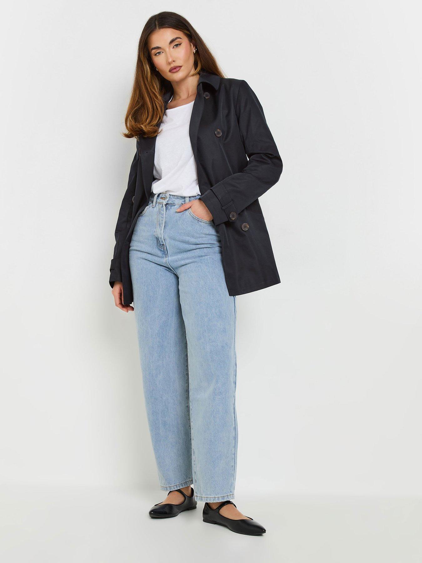 Image 3 of 4 of Long Tall Sally Trench Coat - Blue
