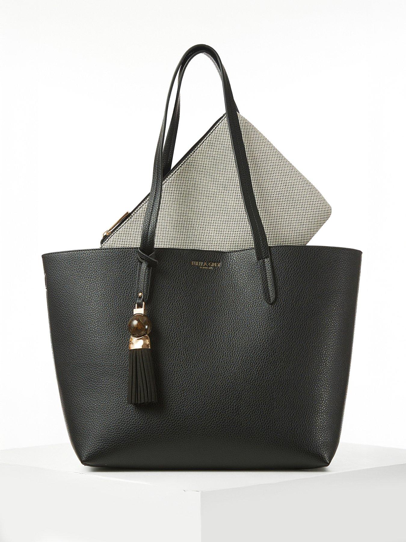 undefined Benny Black Tote & Canvas Pouch - Black