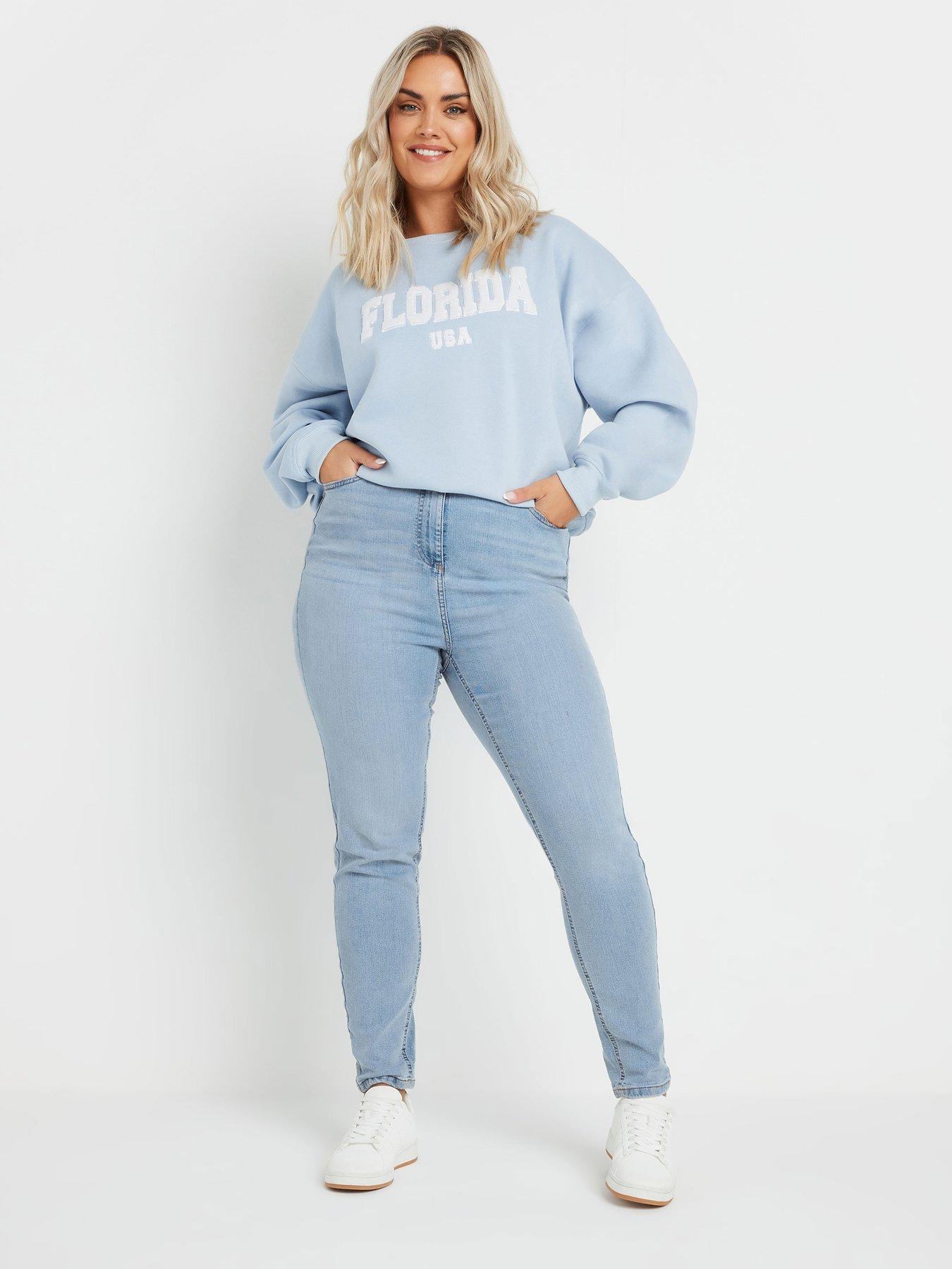 Image 3 of 4 of Yours Curve Ava Bleach Jean - Blue
