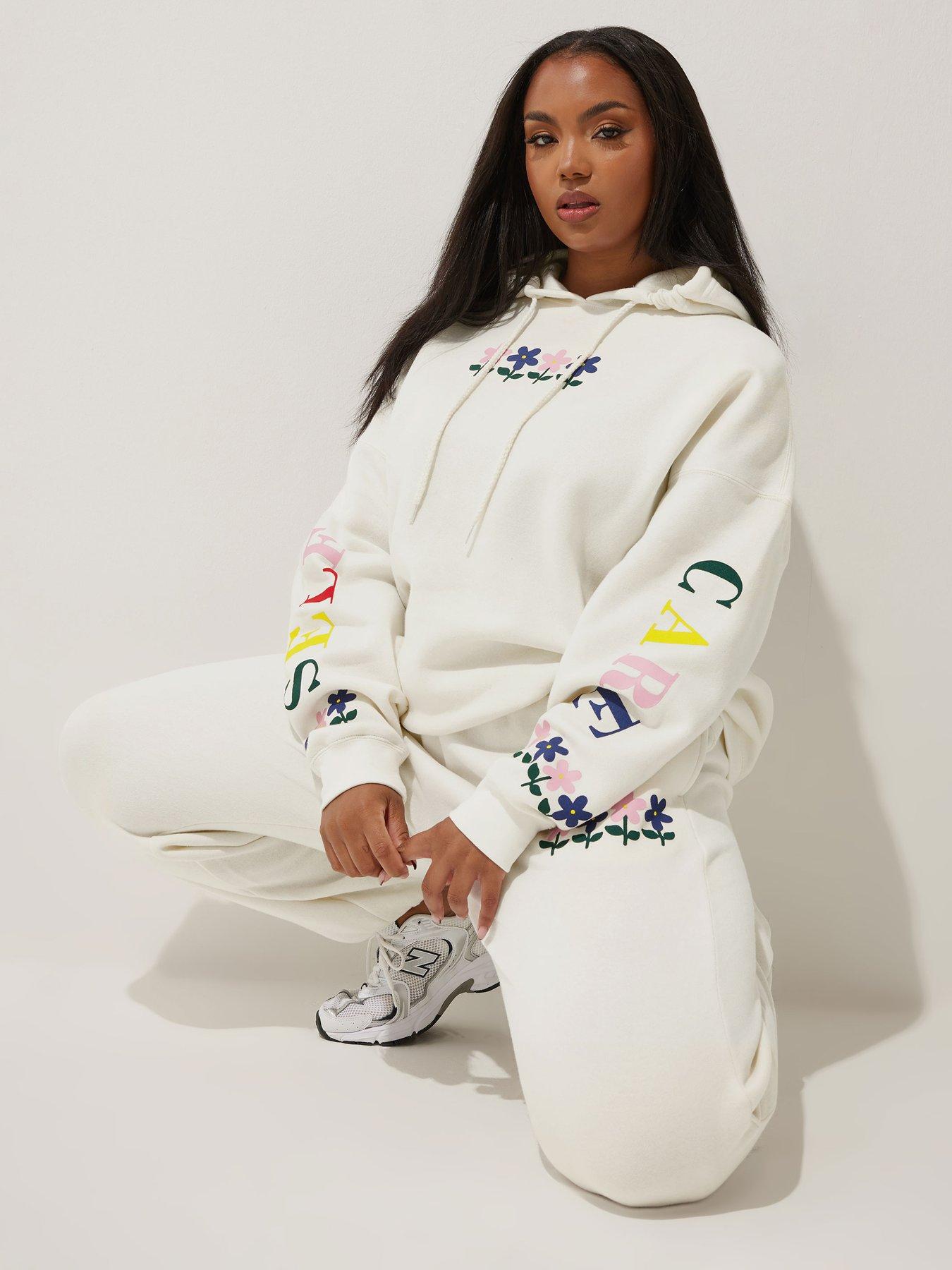 Image 4 of 4 of Yours Curve Self Care Hoodie - White