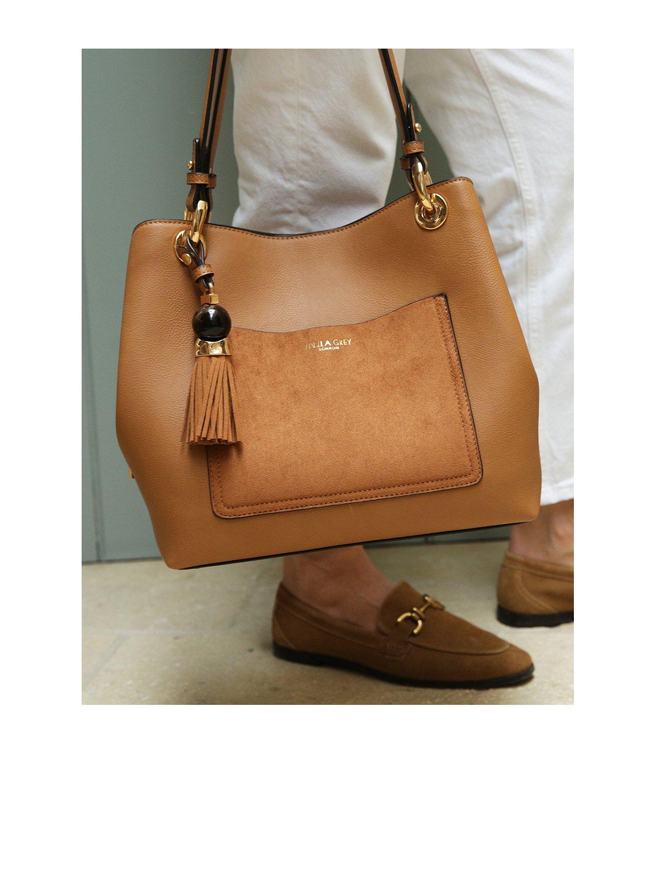 undefined Sienna Camel Hobo Tote - Tan