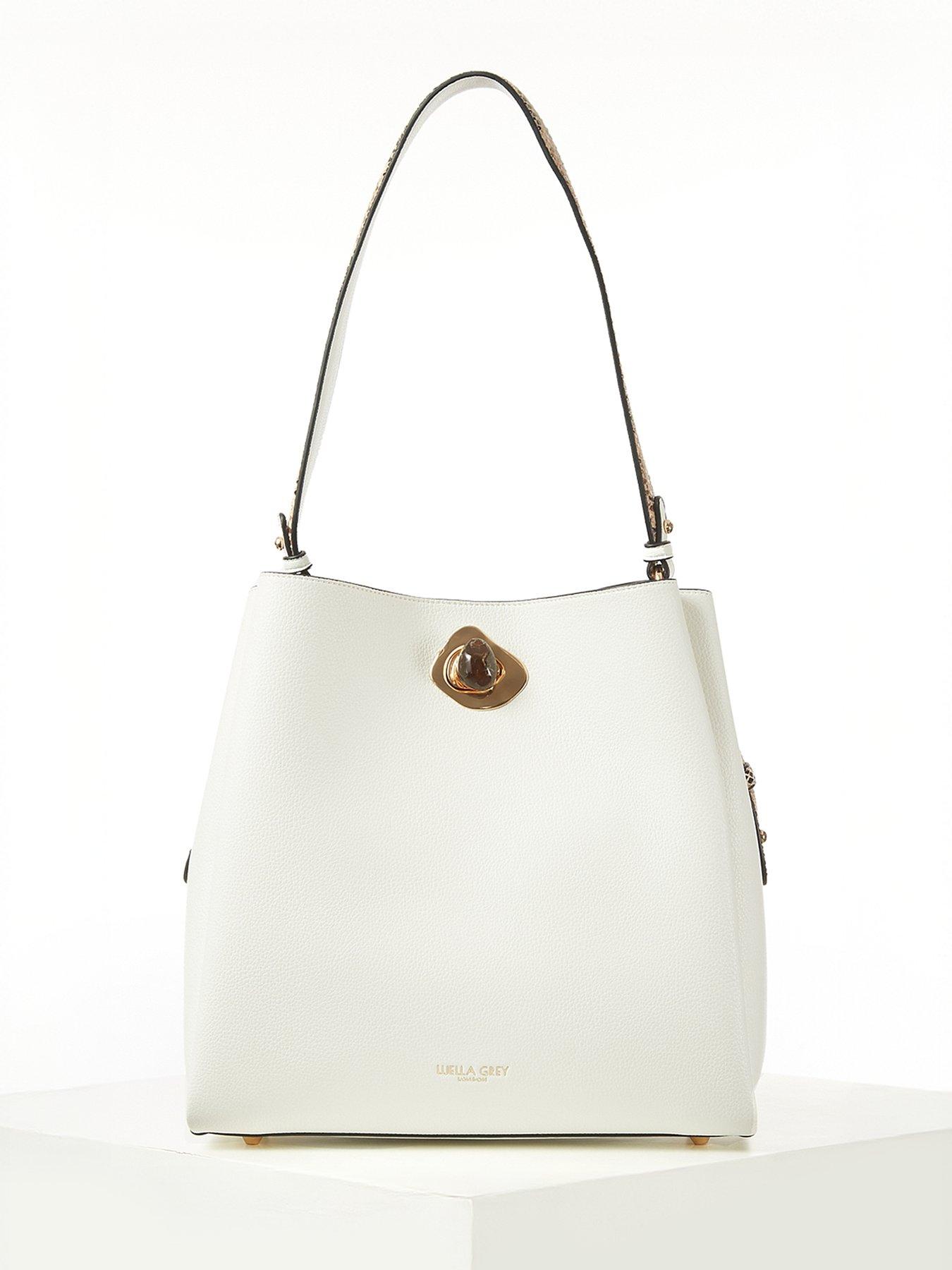 undefined Henri White Hobo Tote - White
