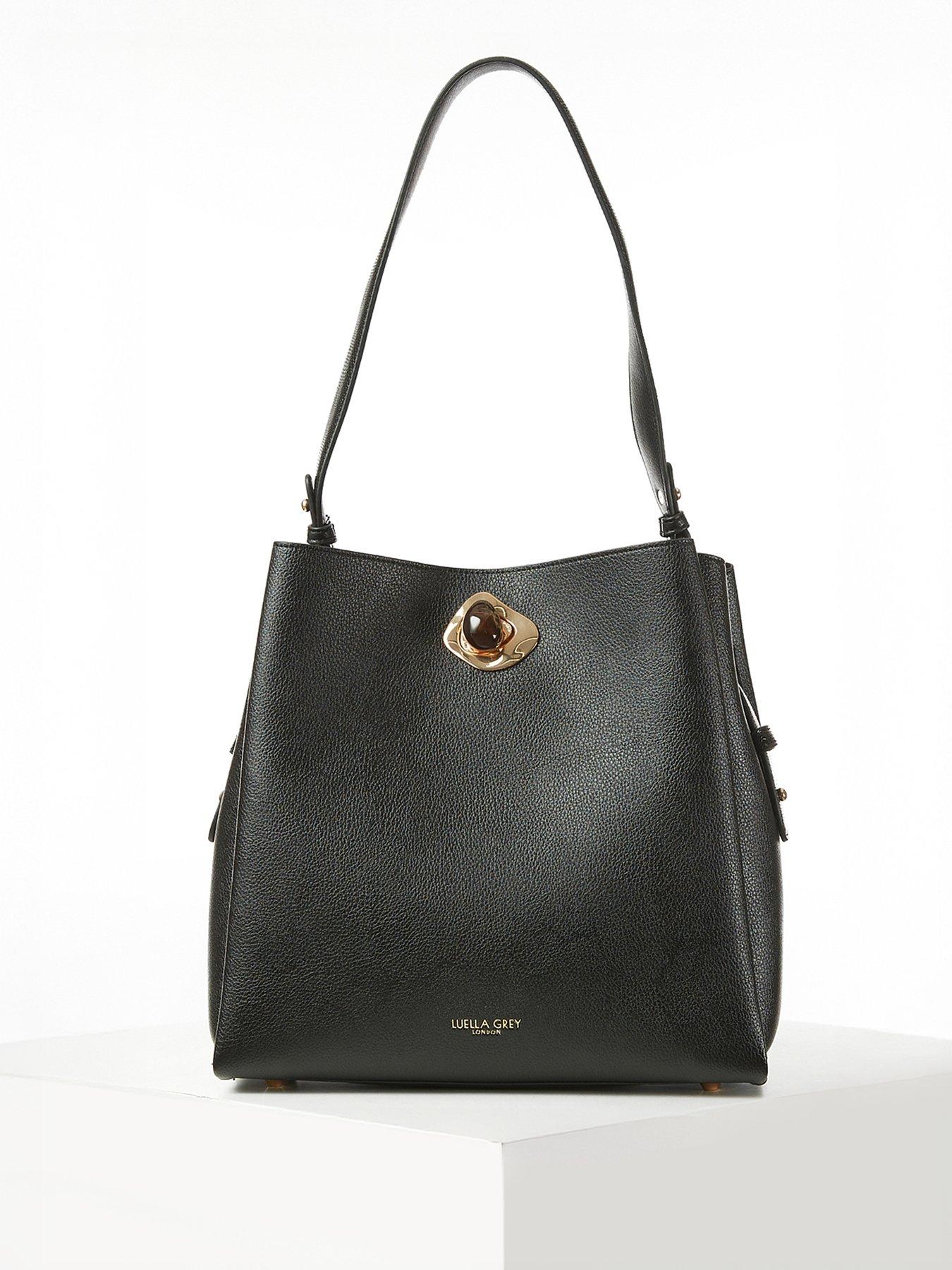 undefined Henri Black Hobo Tote - Black