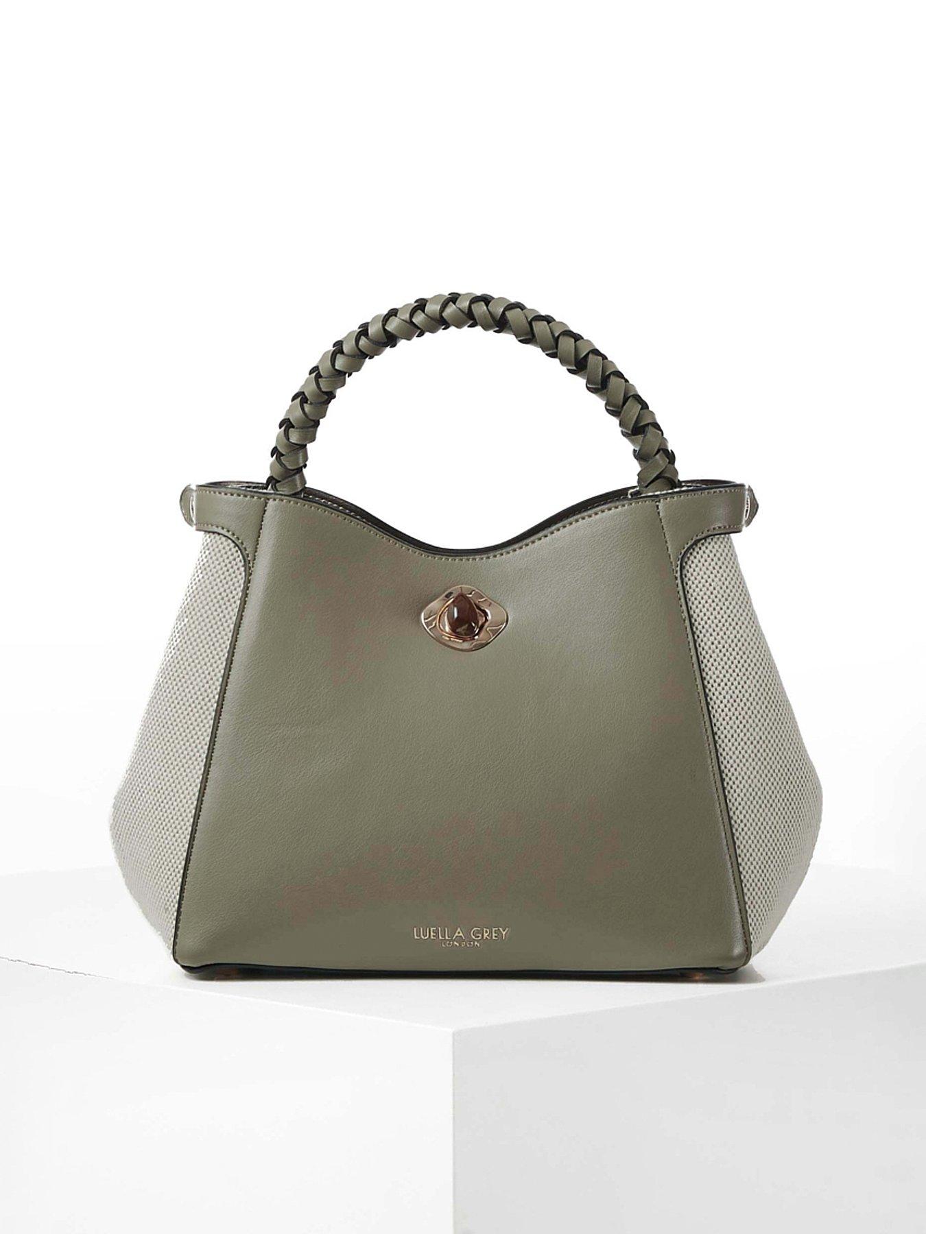 undefined Kate Sage Woven Handle Crossbody - Sage
