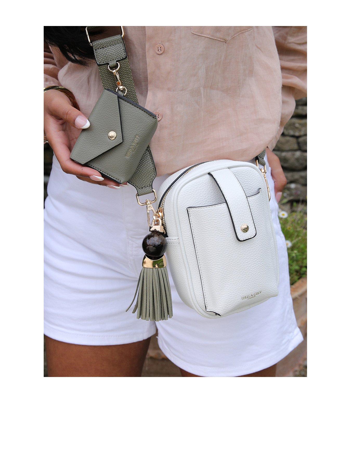 undefined Elise White Portrait Camera Crossbody - White