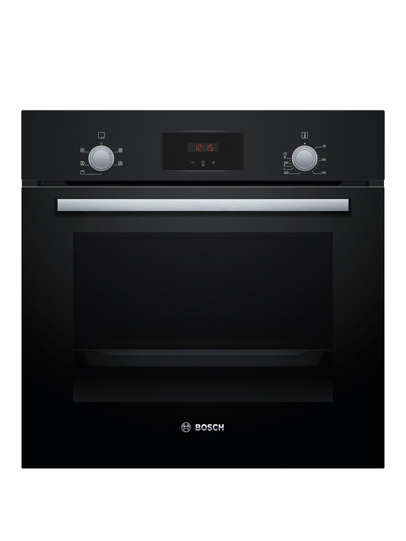 undefined Series 2 HHF113BA0B Built In Electric Single Oven - Black - A Rated, Hotair oven with 4 functions