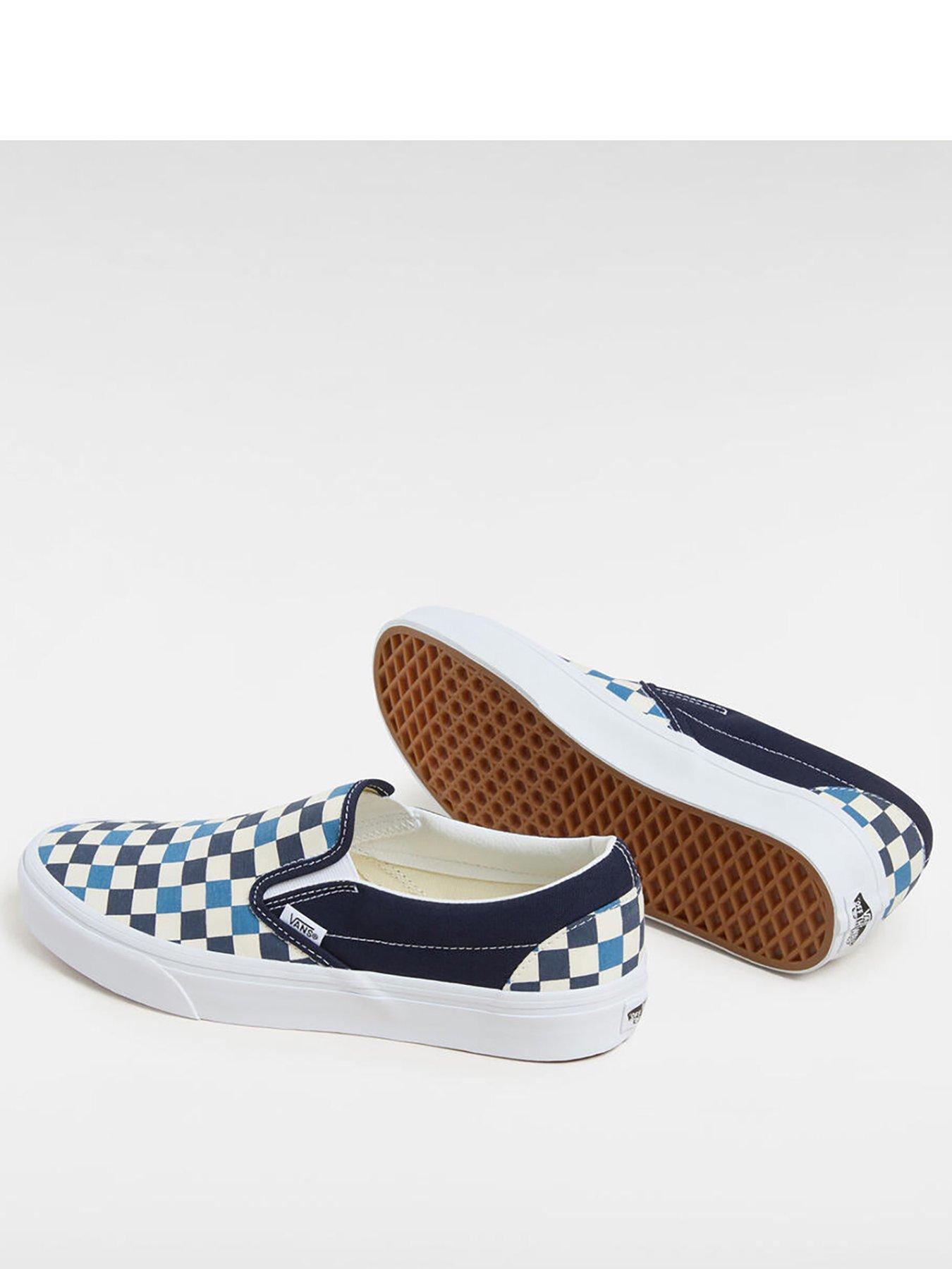 Navy Blue Slip On Check Vans Vans Men's Classic Slip-On Trainers