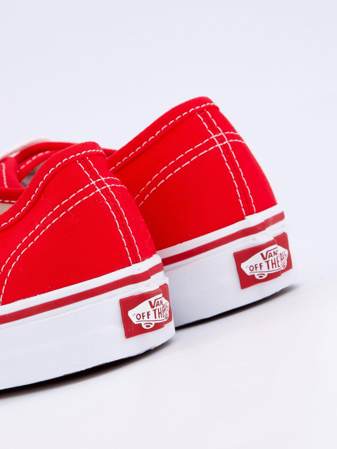 Vans Women's Authentic Trainers Red/White Very