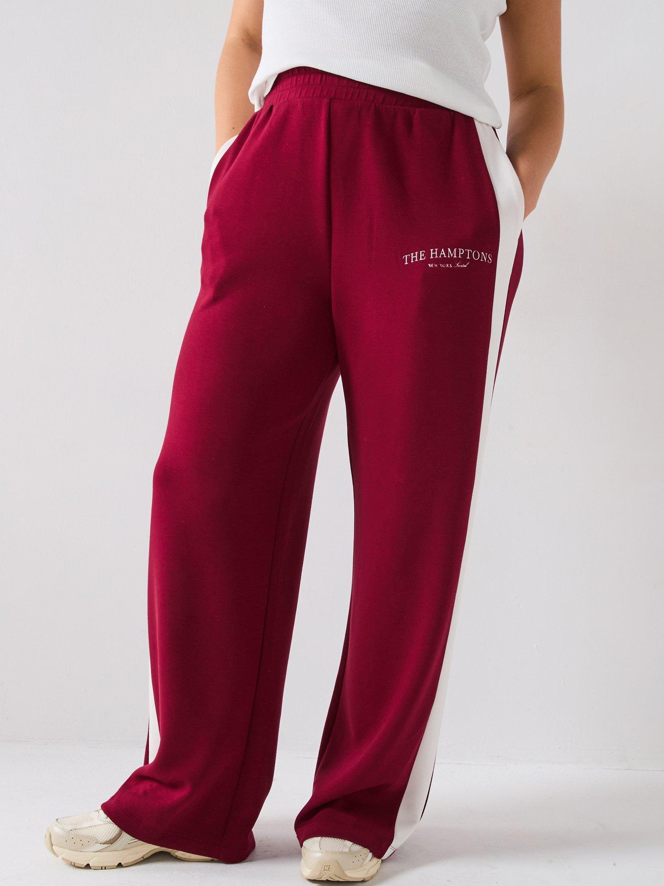 undefined Side Stripe Wide Leg Trouser