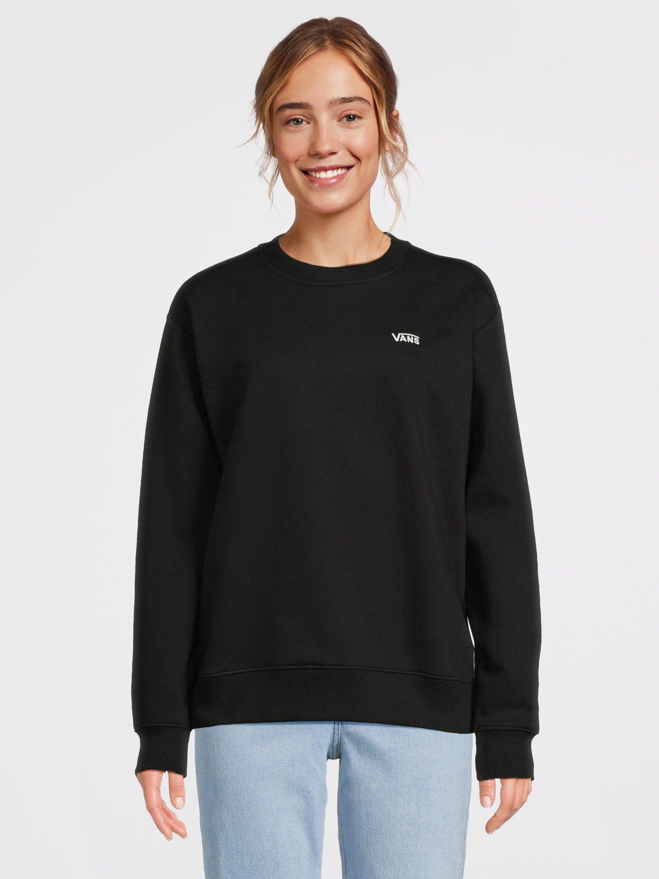 Vans Women's Flying V Bff Crew Emea, Black, Size Xs, Women