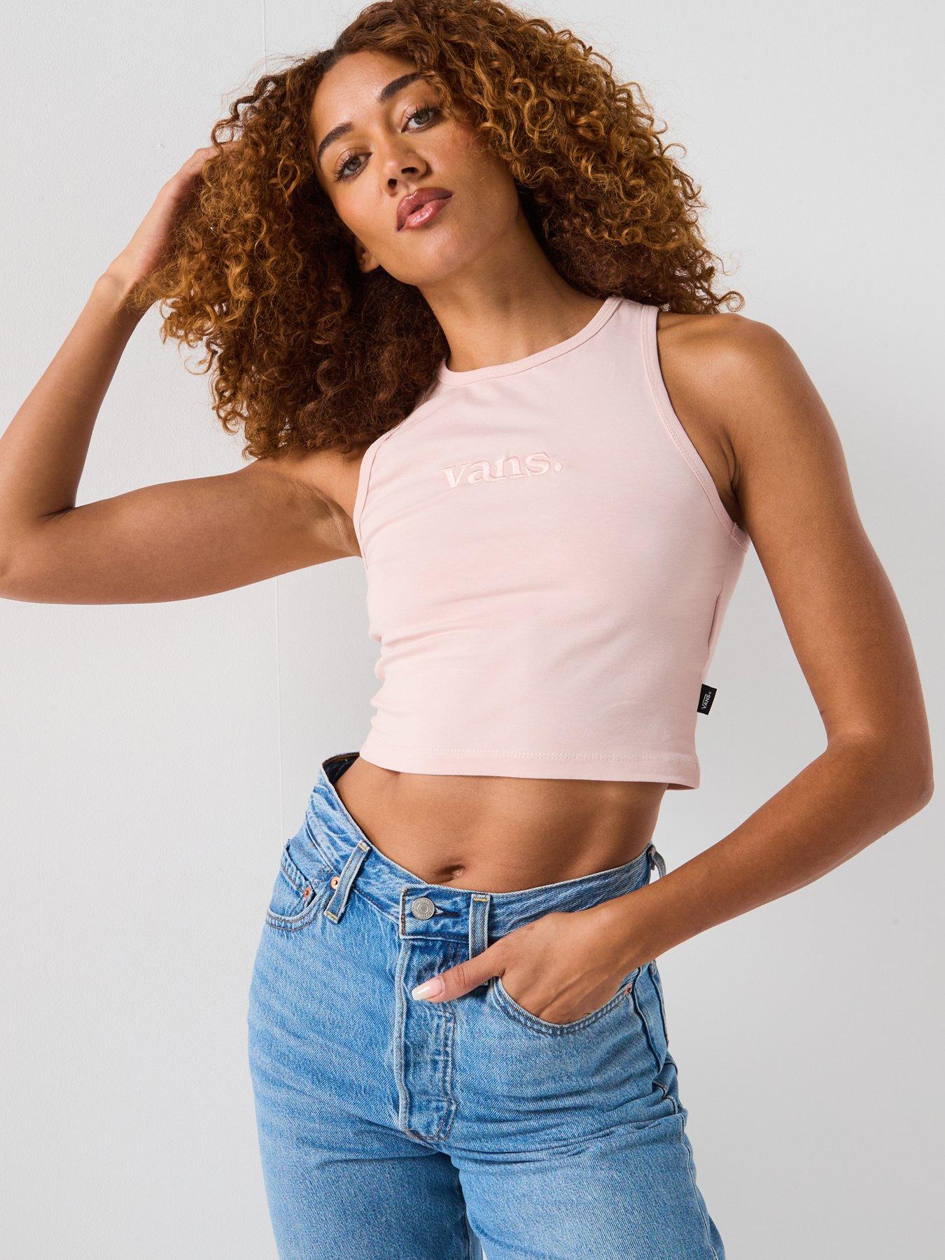 undefined Women's Essential Racer Tank - Pink