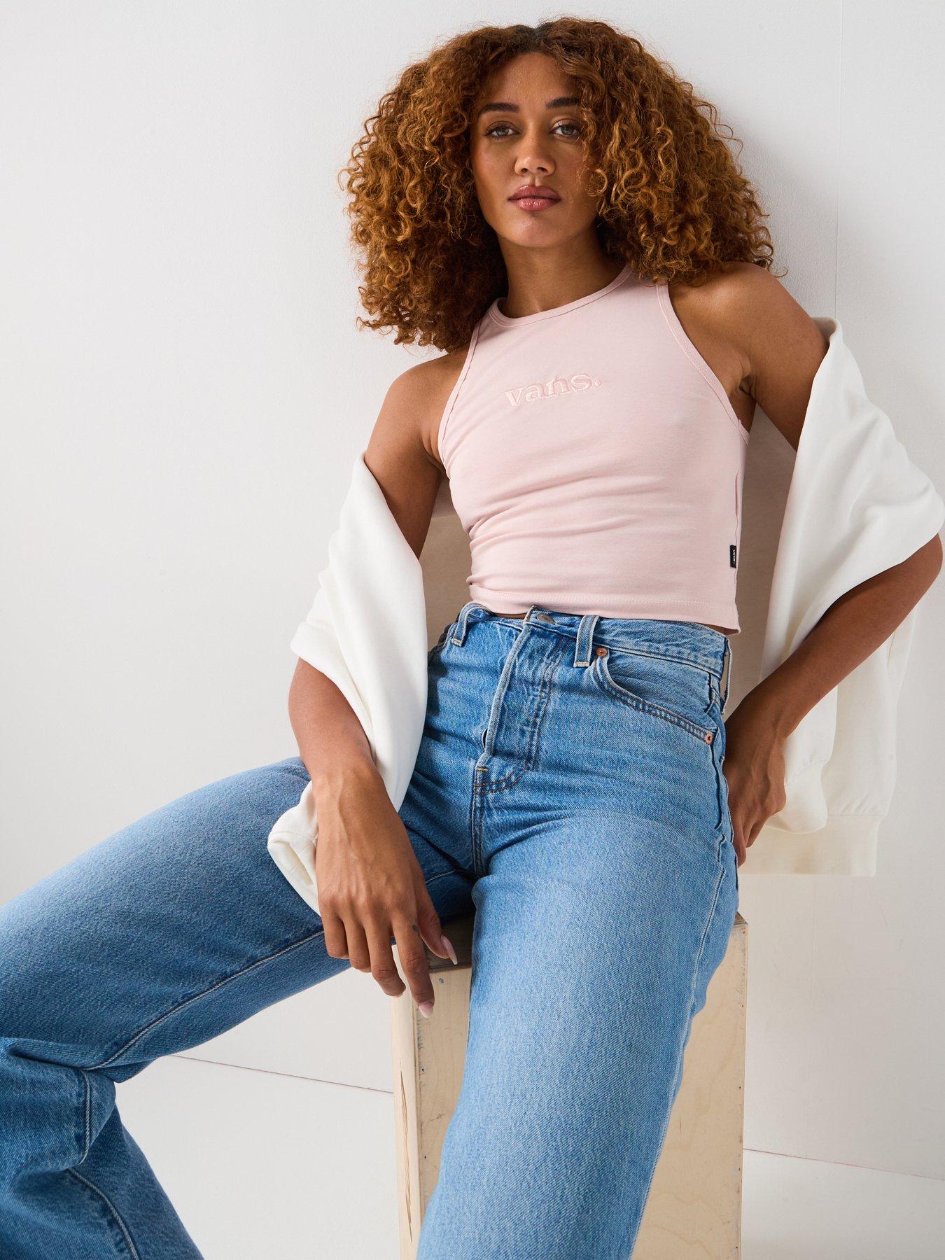 Image 6 of 6 of Vans Women's Essential Racer Tank - Pink