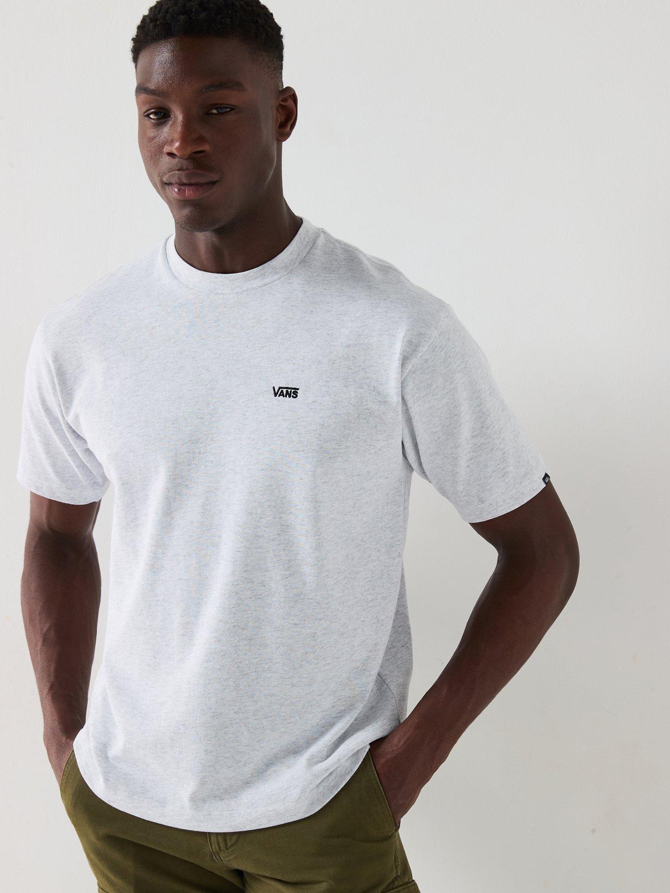 undefined Mens Left Chest Logo Oversized T-shirt - Grey