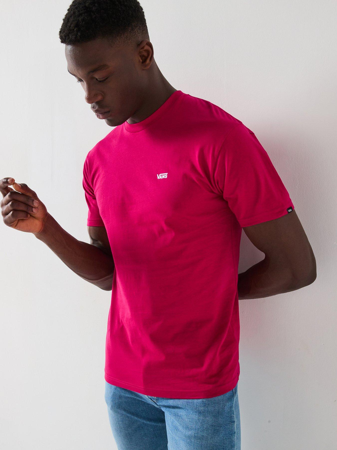 undefined Mens Left Chest Logo T-shirt - Red
