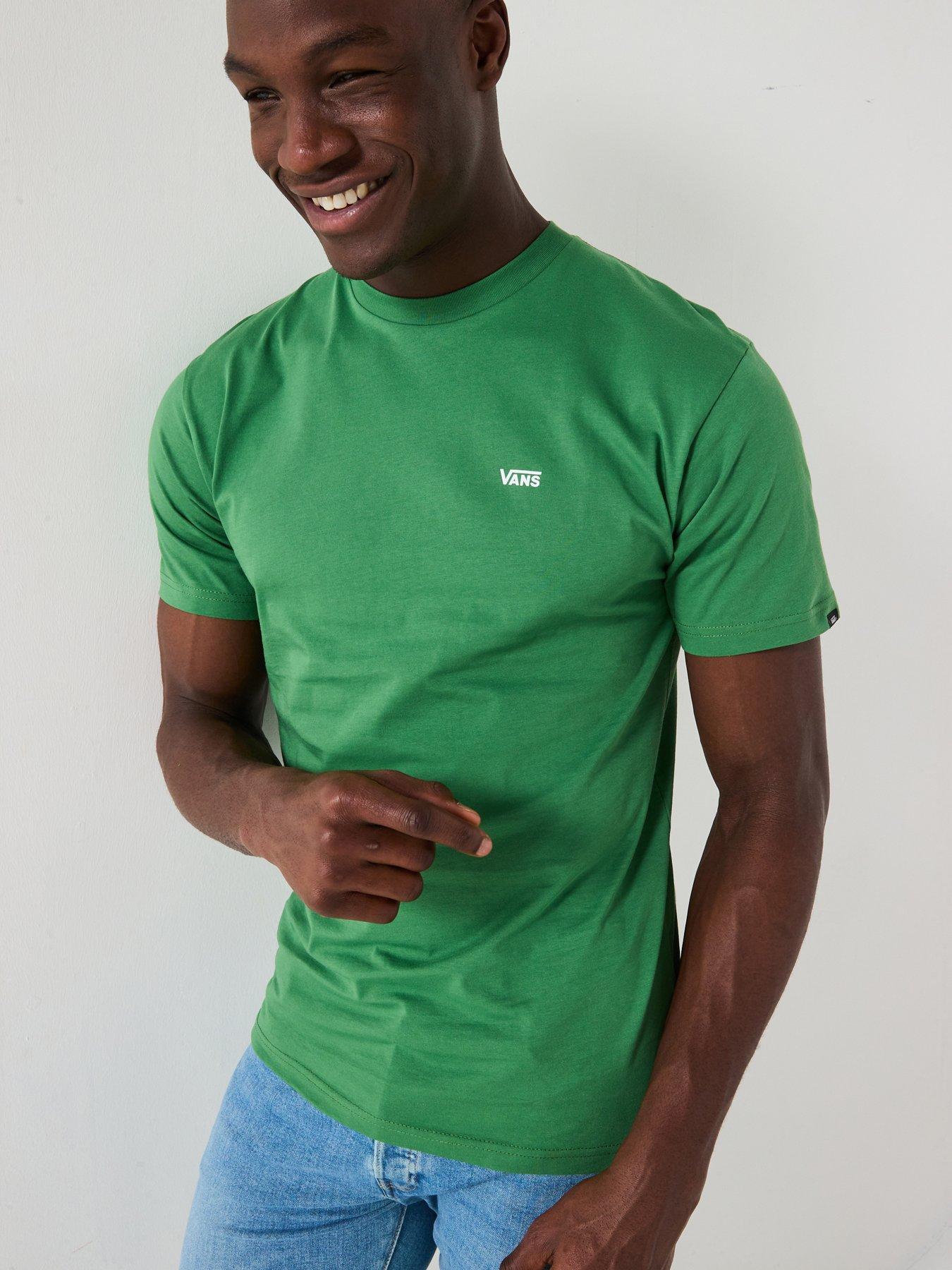 undefined Mens Left Chest Logo T-shirt - Green