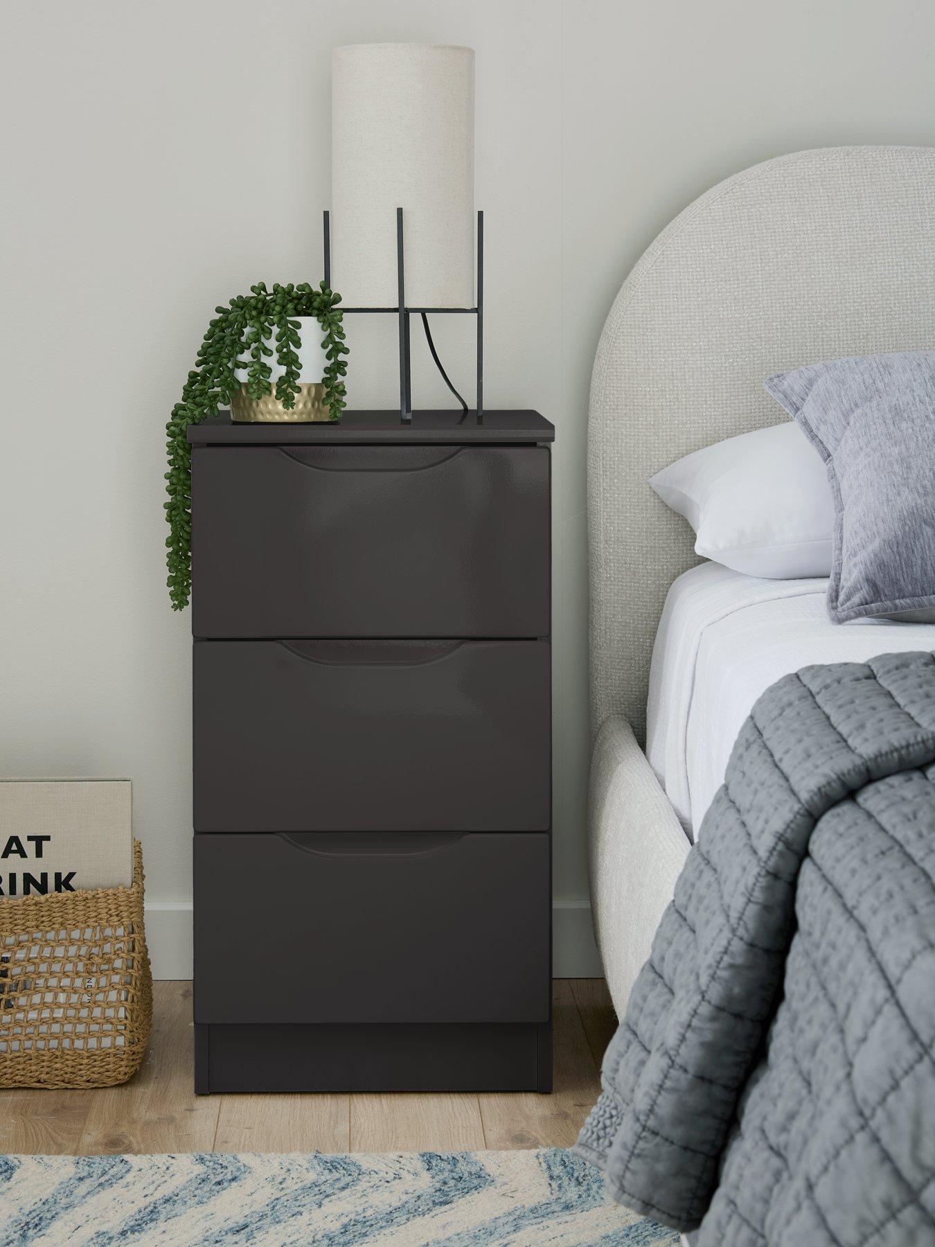 one-call-monaco-ready-assemblednbsp3-drawer-bedside-table-dark-grey-gloss