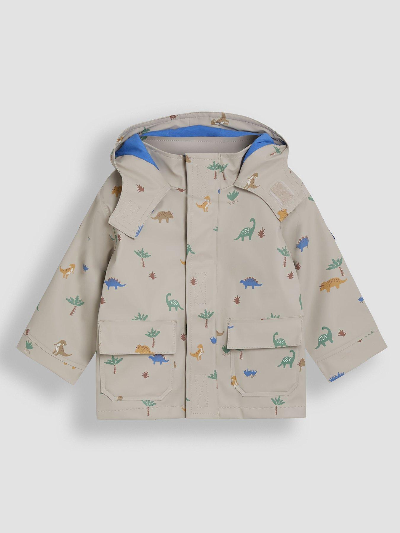 undefined Boys Dinosaur Print Waterproof Jacket - Multi