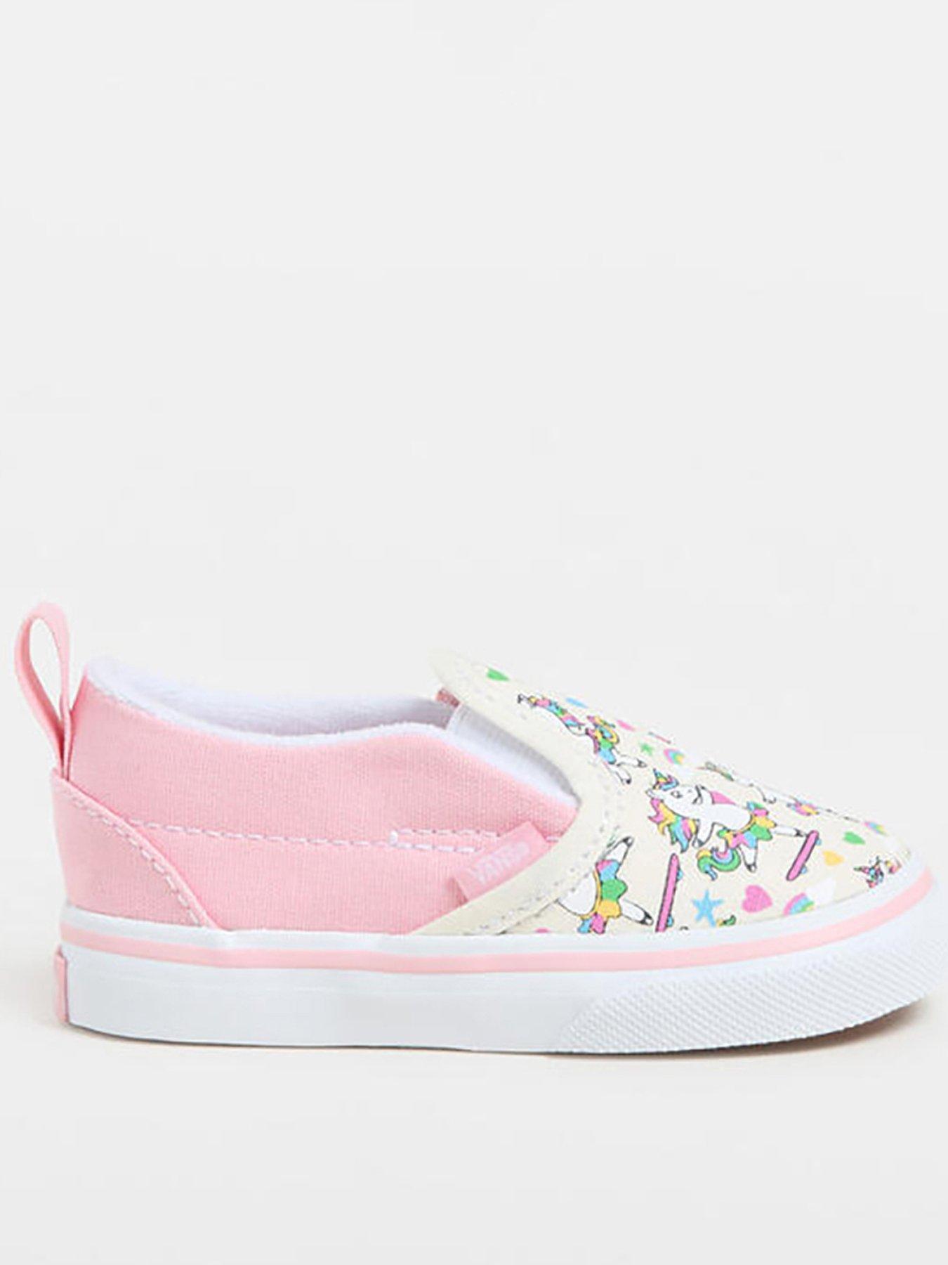 undefined Toddler Slip-On V Trainers - Pink