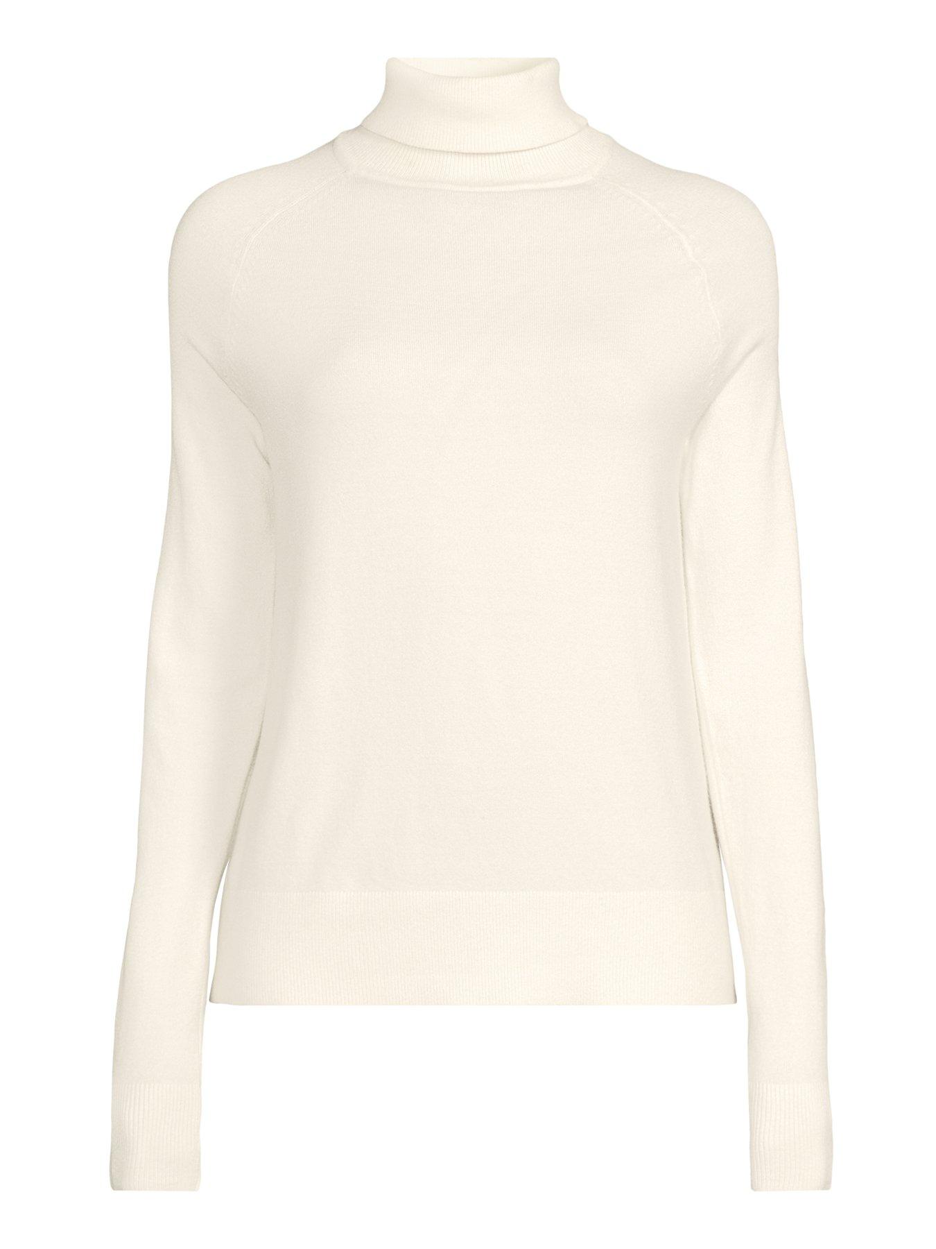Image 7 of 7 of The Very Collection Classic Comfort Roll Neck Jumper - White