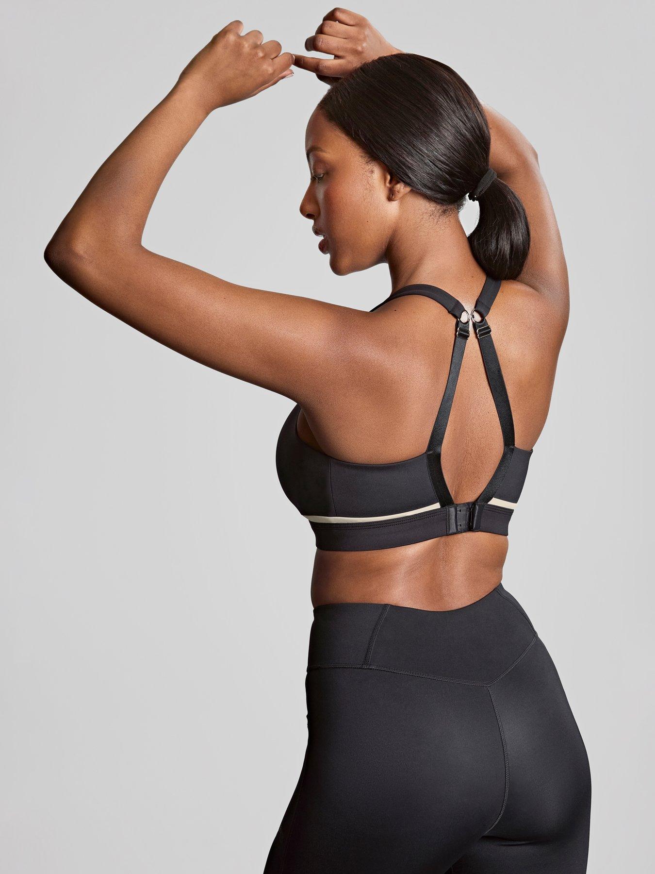 Image 4 of 6 of Panache Freedom Chalk Non Wired Non Padded Sports Bra - Black