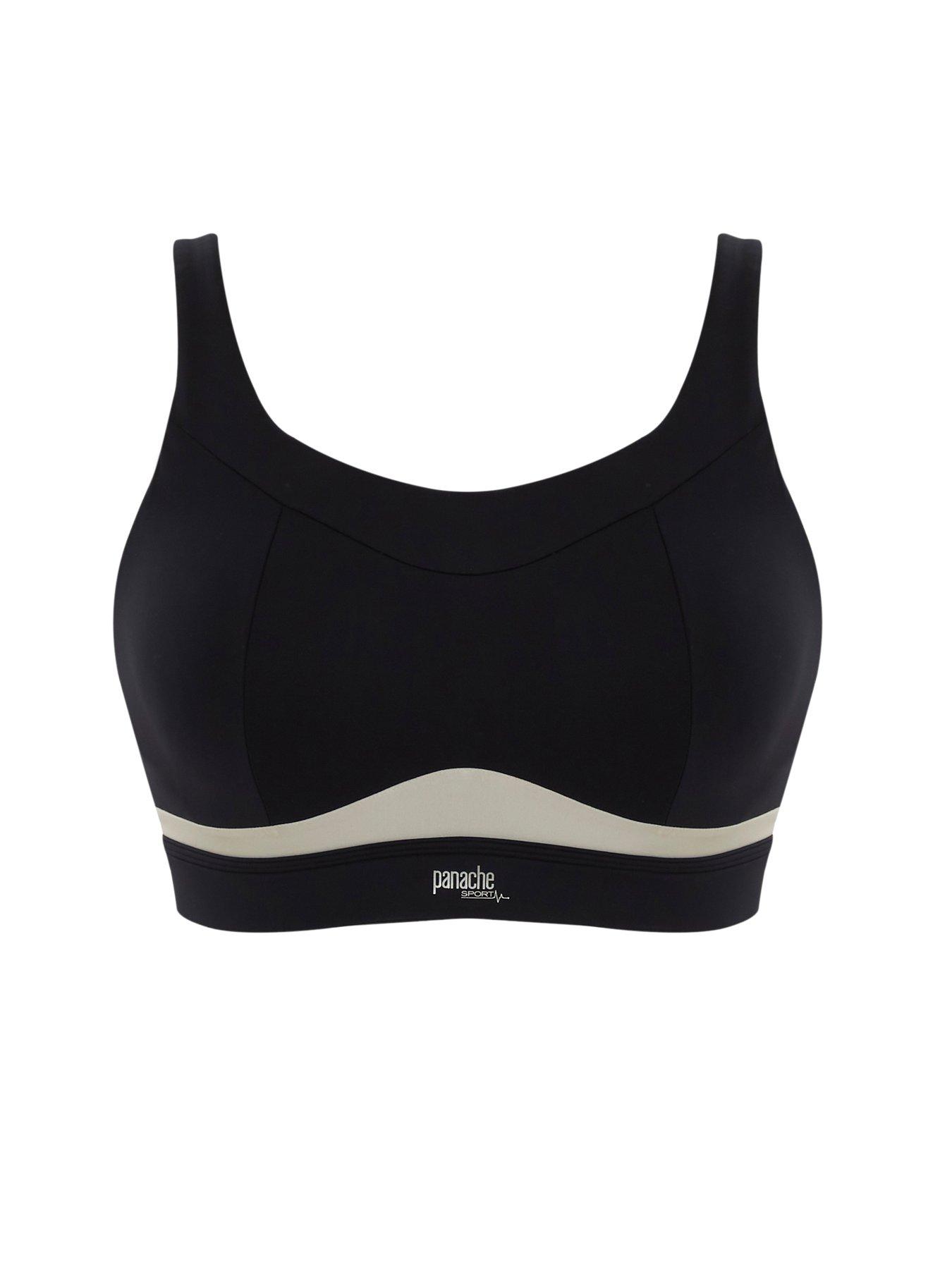 Image 5 of 6 of Panache Freedom Chalk Non Wired Non Padded Sports Bra - Black