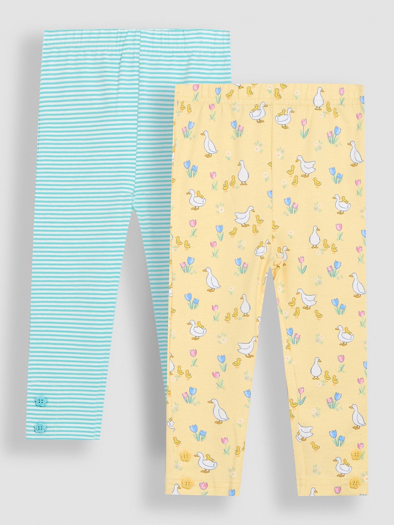 undefined Girls 2-pack Duck Floral Leggings - Yellow