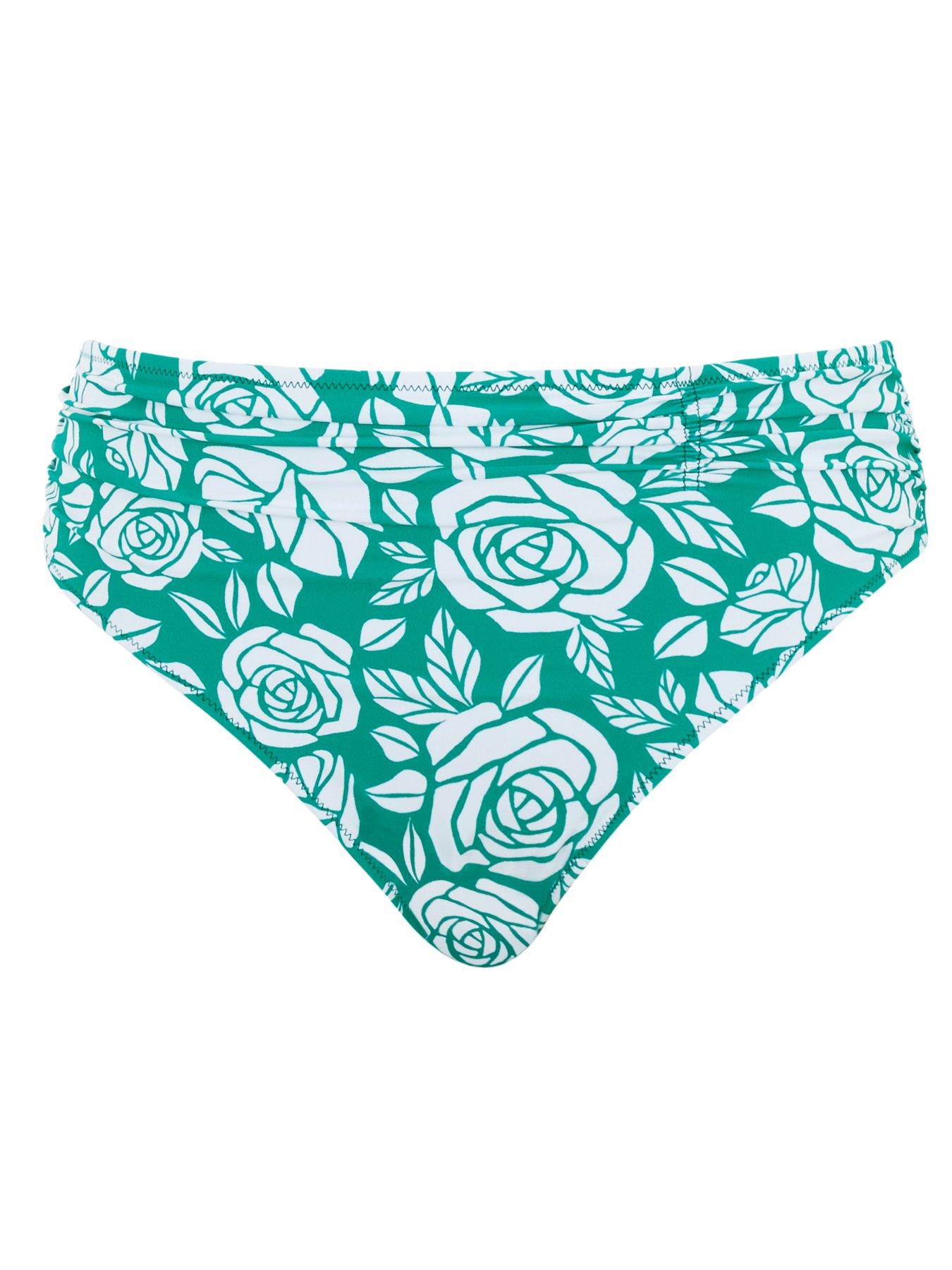 Image 5 of 5 of Panache Swim English Rose Midi Bikini Bottom - English Rose