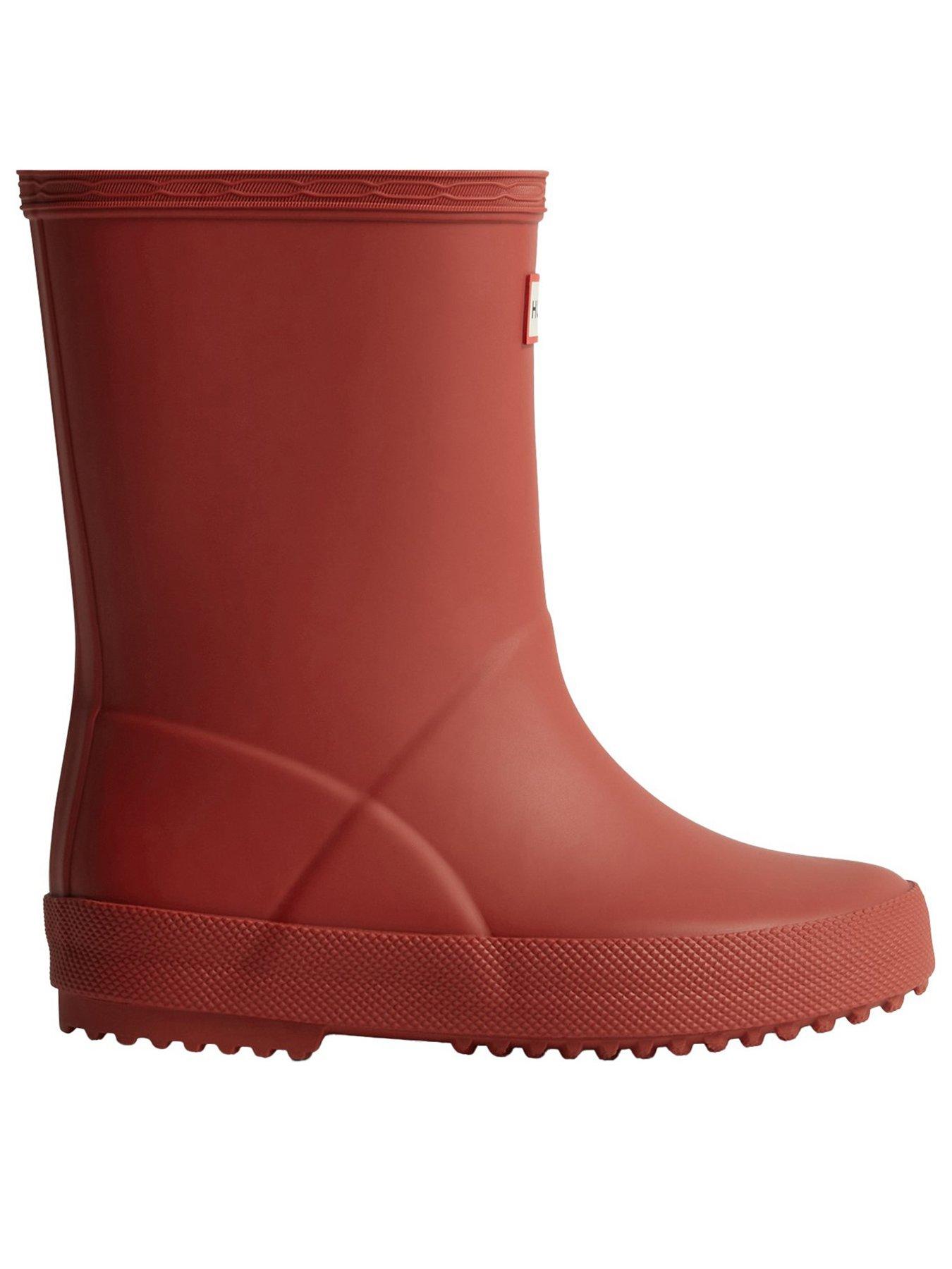 Hunter Kids First Boot, Red, Size 13 Younger