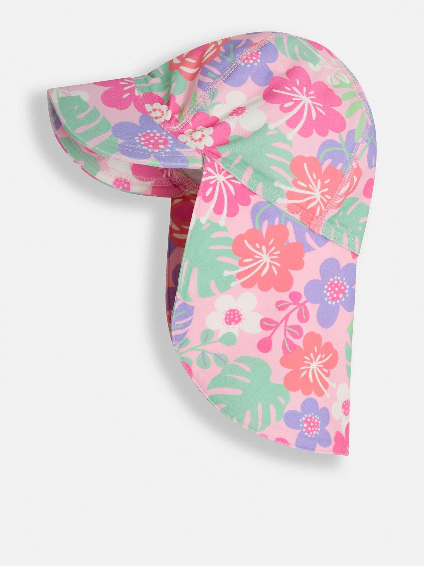 undefined Girls Tropical Sun Protection Hat - Pink