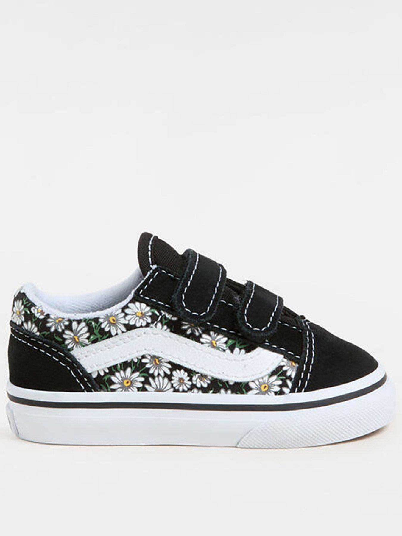 undefined Toddler Old Skool Floral Print V Trainers - Black
