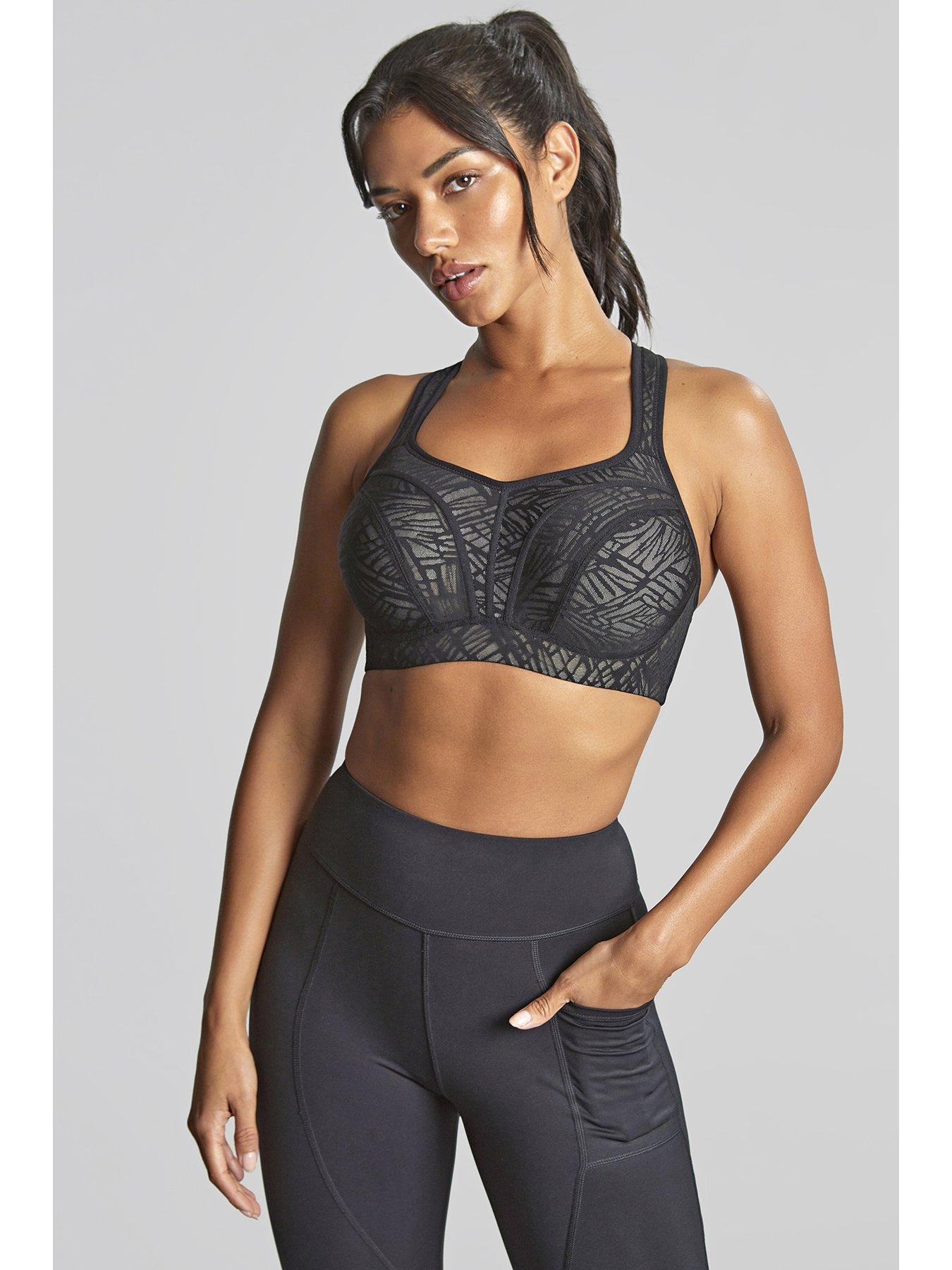 Panache Power Black And Chalk High Impact Wired Sports Bra - Black/chalk