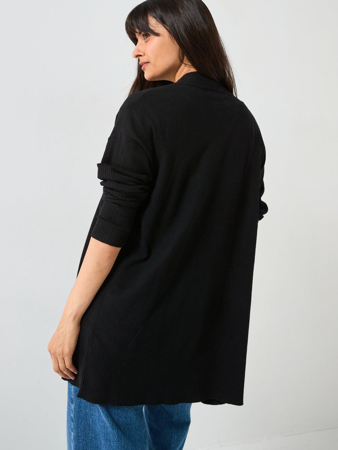 Image 2 of 5 of The Very Collection Classic Comfort Edge To Edge Cardigan - Black