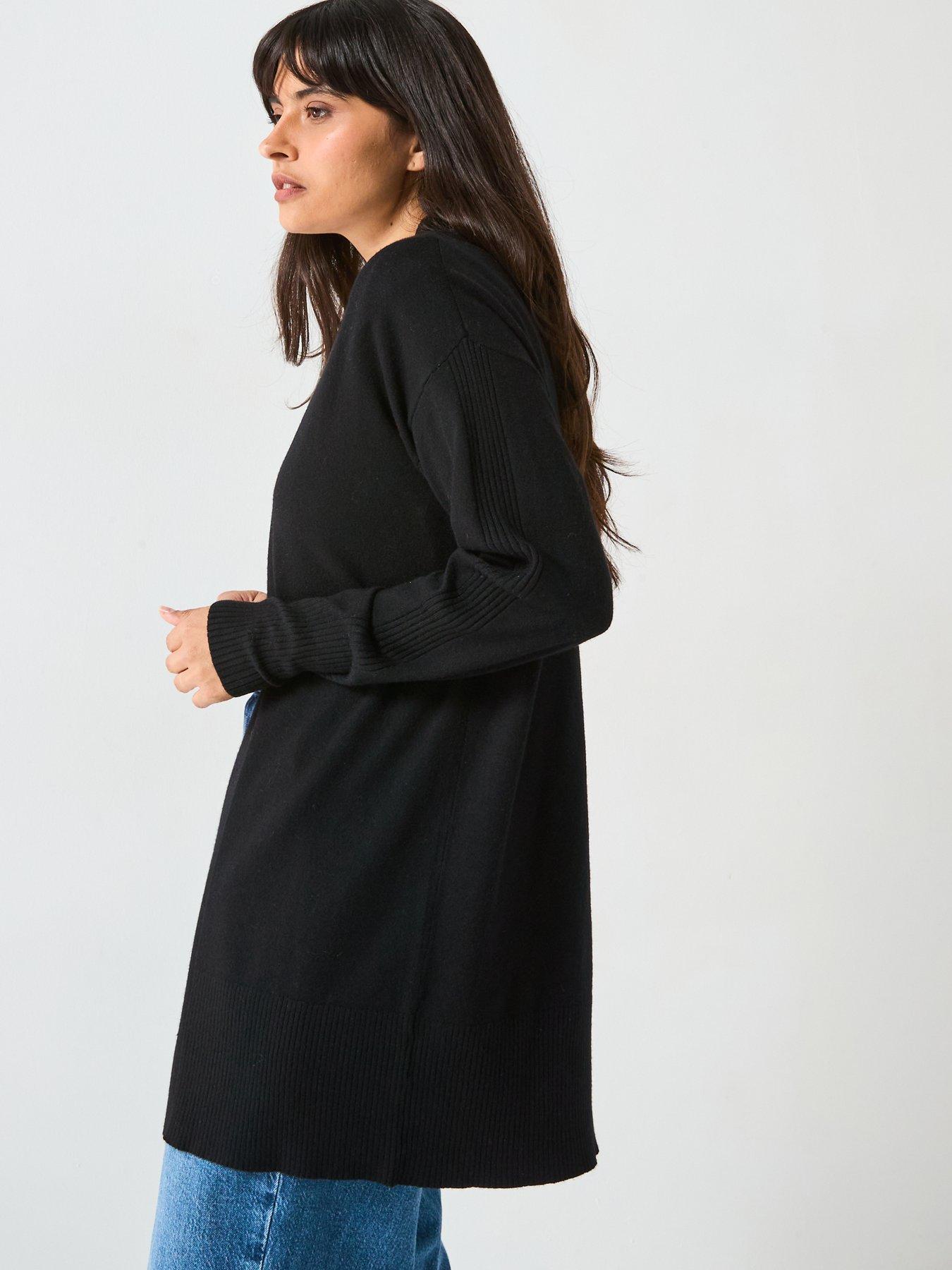 Image 5 of 5 of The Very Collection Classic Comfort Edge To Edge Cardigan - Black