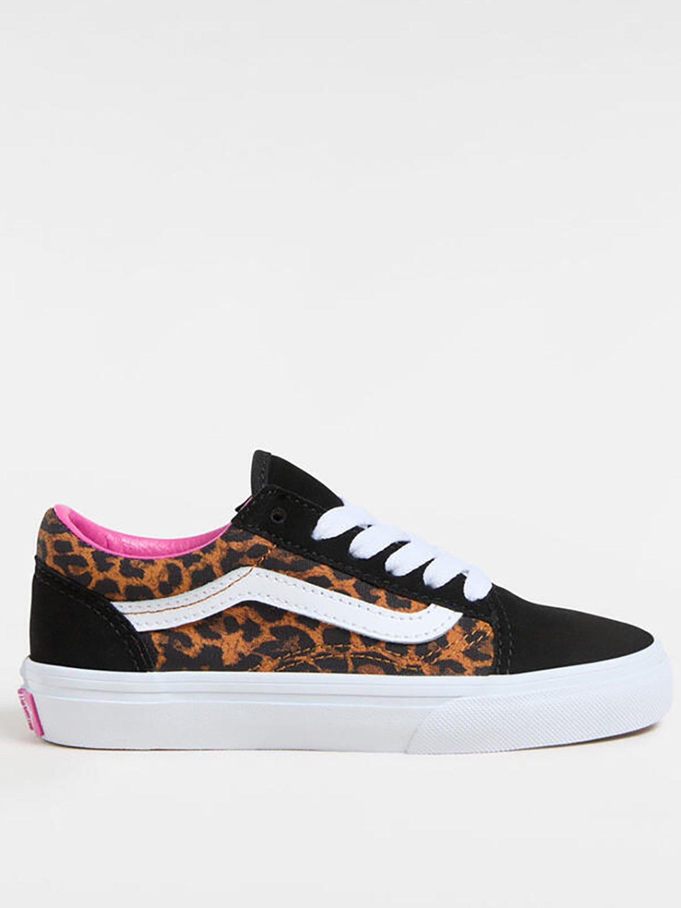 undefined Kids Old Skool Leopard Print Trainers - Multi