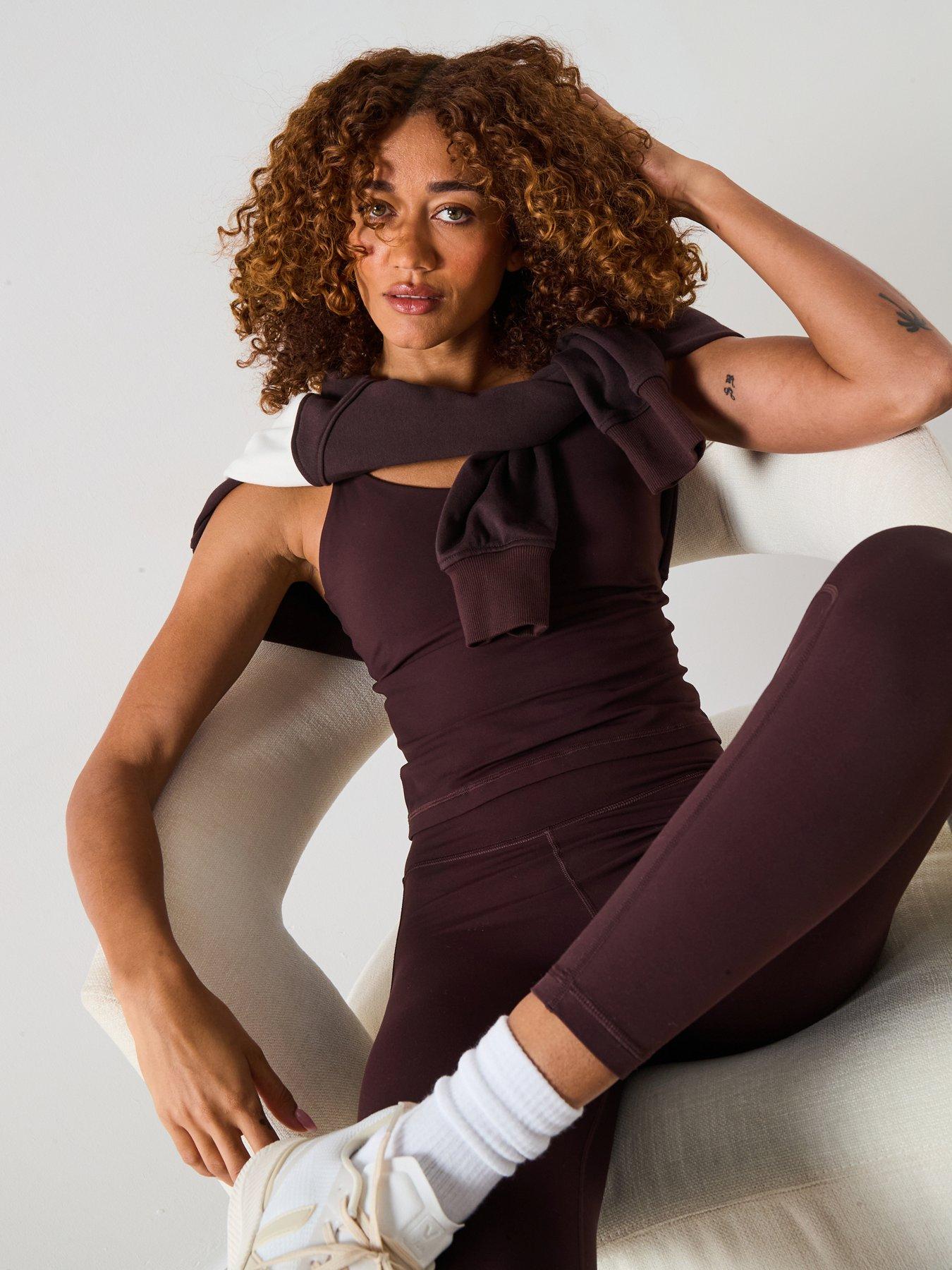 undefined Womens Training Ultimate Studio Strappy Tank - Brown