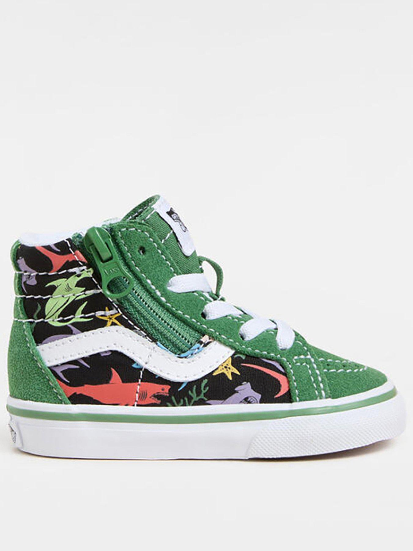 undefined Toddler Sk8-Hi Reissue Side Zip Trainers - Green