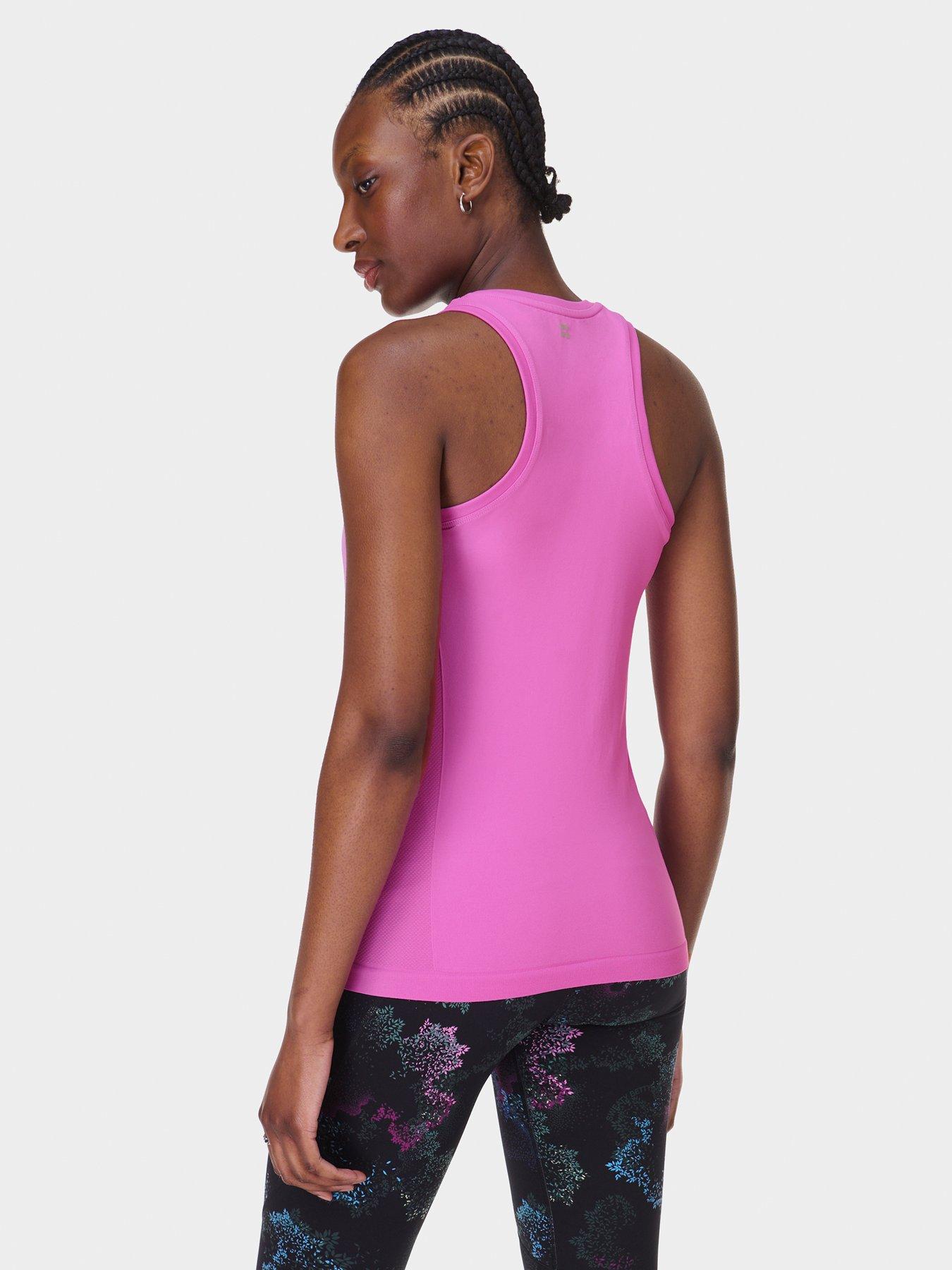 Image 2 of 5 of Sweaty Betty Womens Training Athlete Seamless Workout Tank Top - Pink