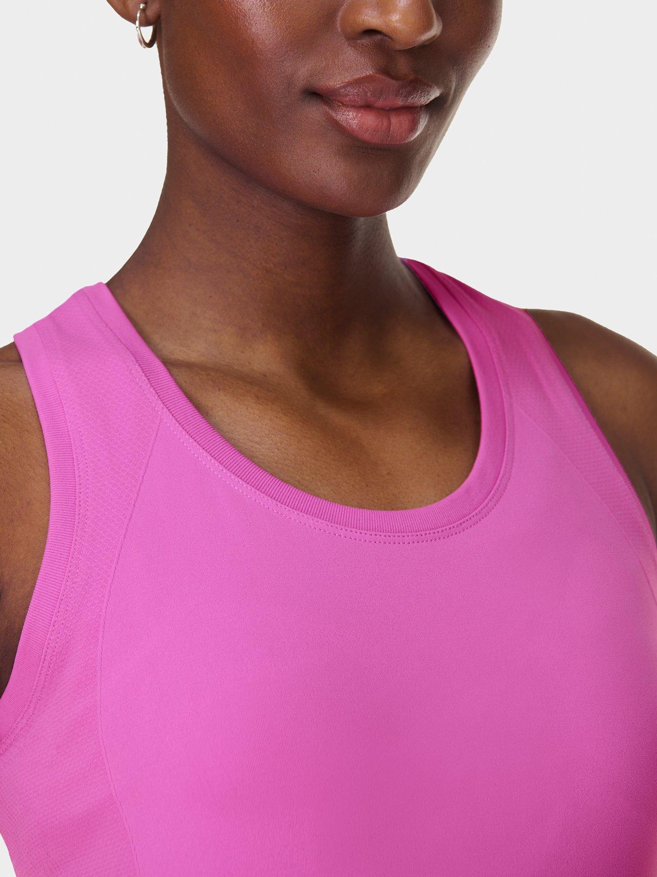 Image 4 of 5 of Sweaty Betty Womens Training Athlete Seamless Workout Tank Top - Pink