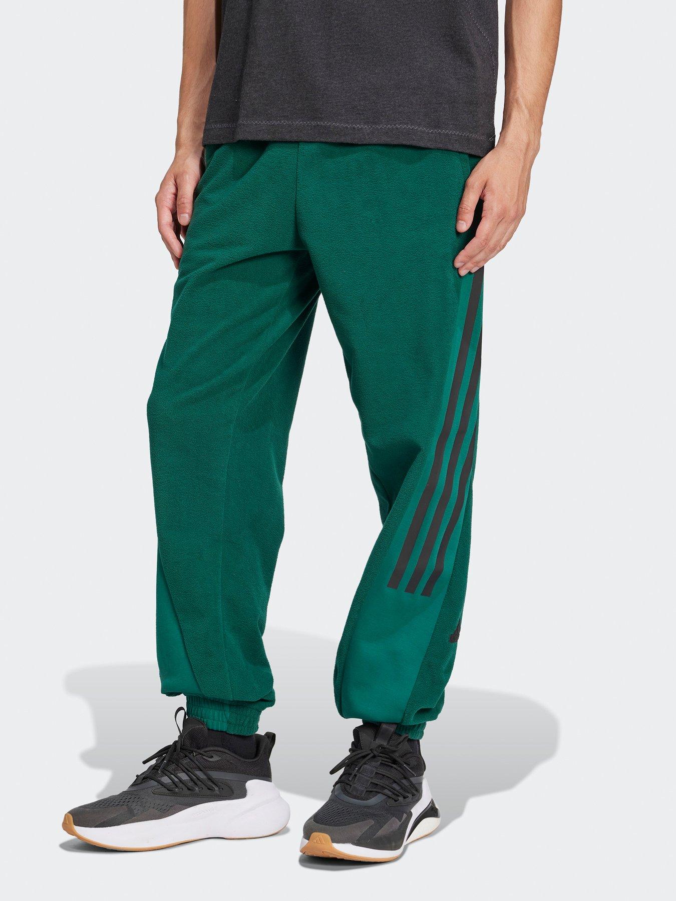 undefined Men's Future Icons 3-stripes Polar Fleece Tracksuit Bottoms - Green