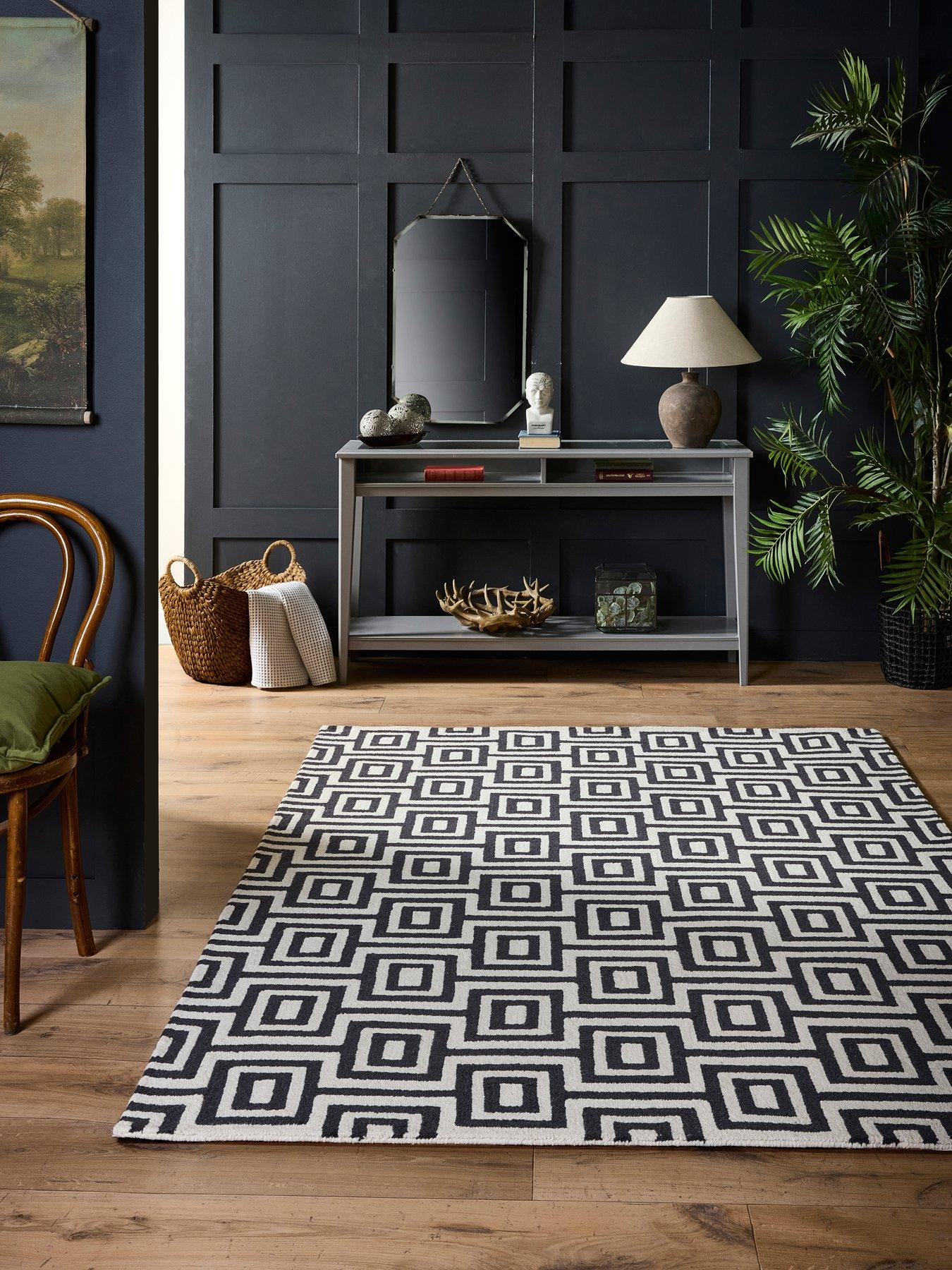 Very Home Labyrinth Rug 100% Pure Wool Rug - Multi