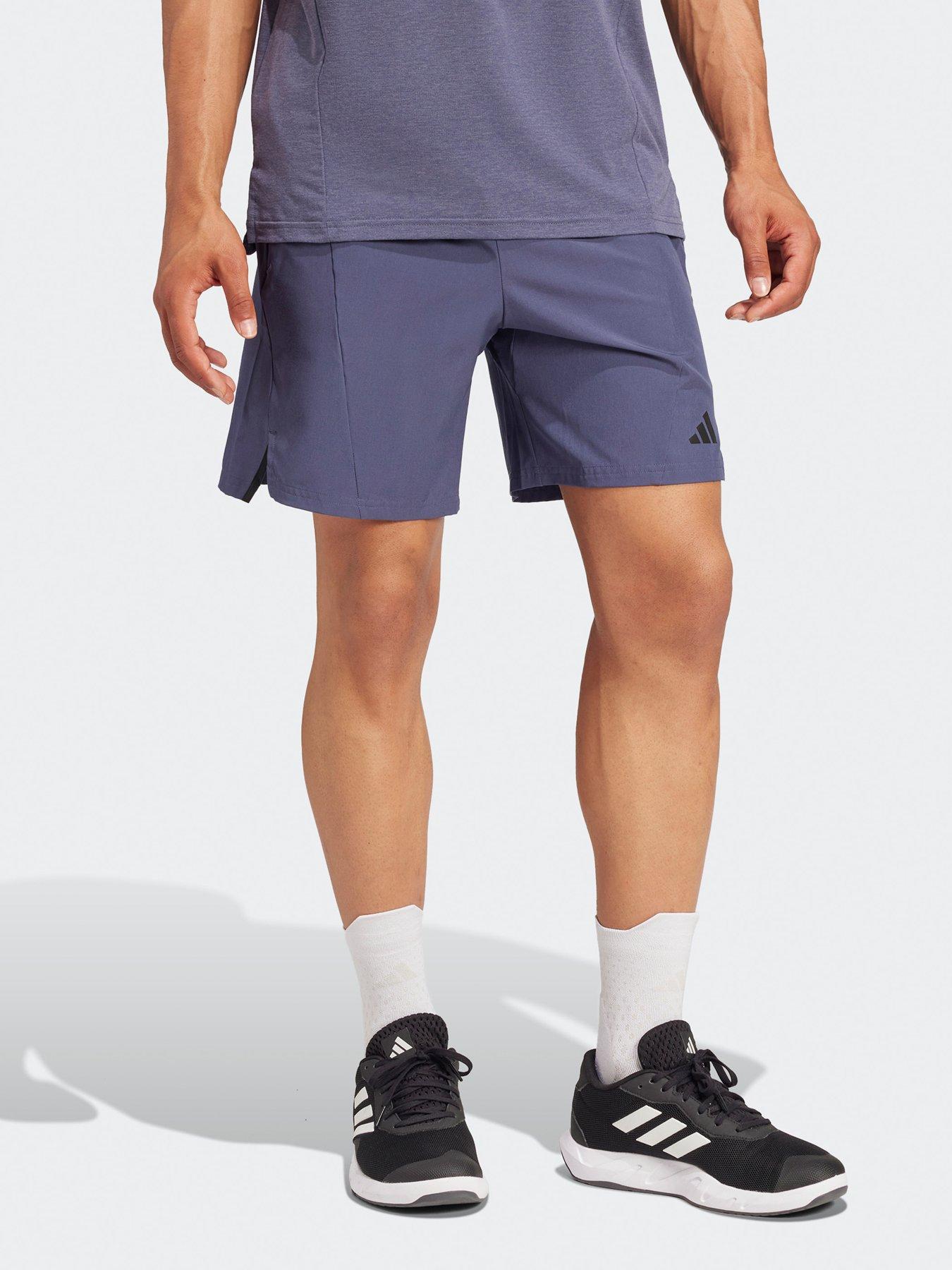 undefined Men's Designed For Training Workout Shorts - Blue