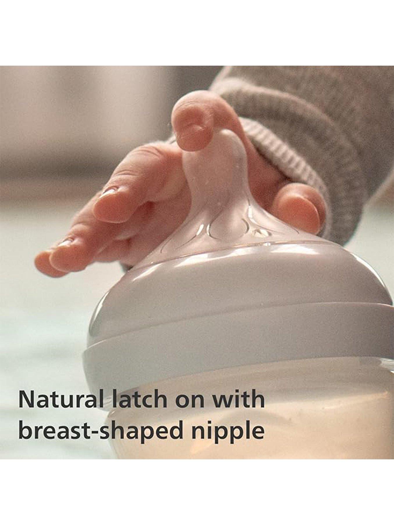Image 4 of 7 of Avent Natural Response Newborn Baby Kit - 1x 4oz, 9oz and 11oz Baby Bottles, Bottle Brush, SCD837/12