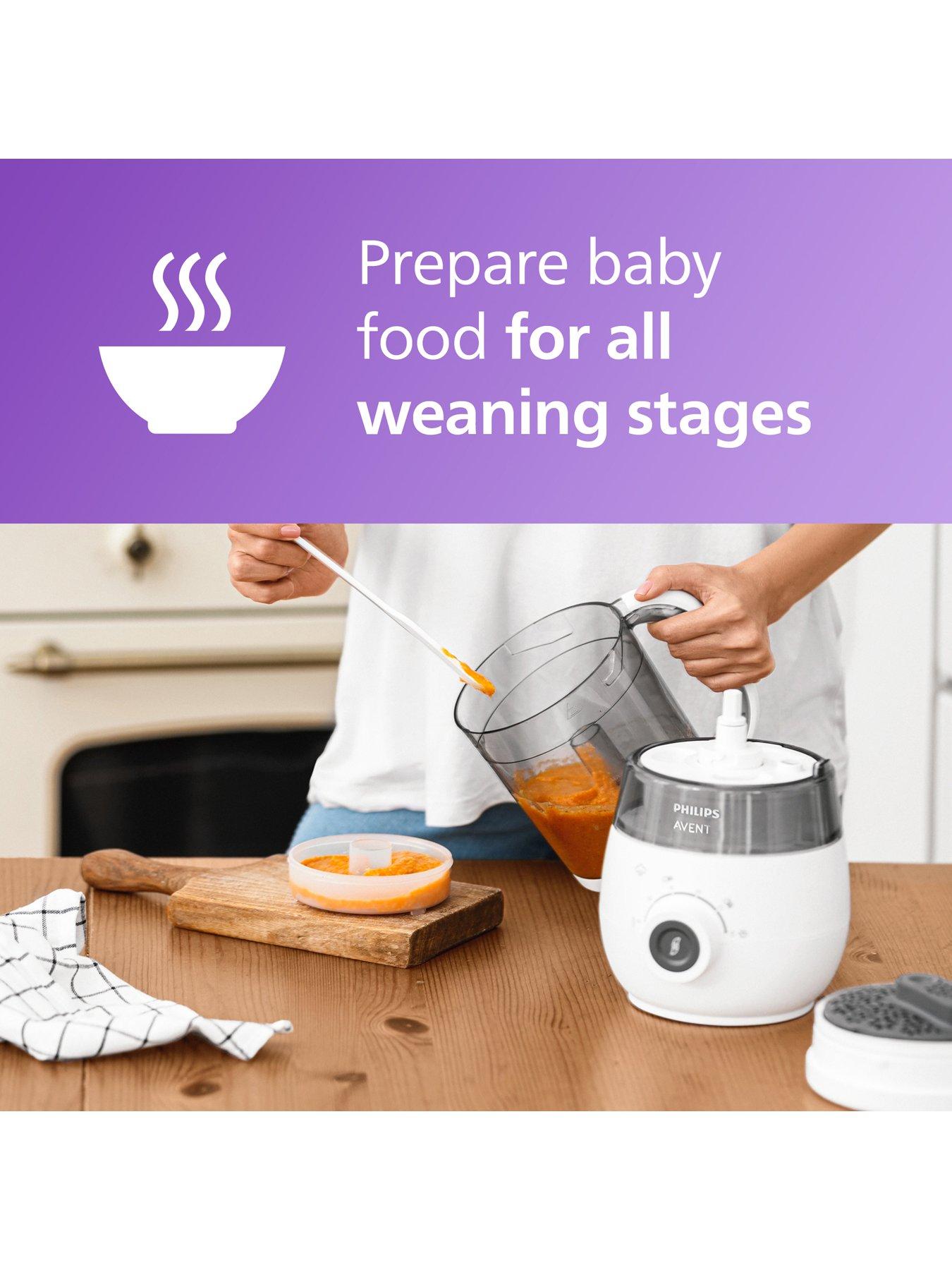 Avent Philips Avent Premium 4-in-1 Steamer and Blender, Baby Food Maker ...