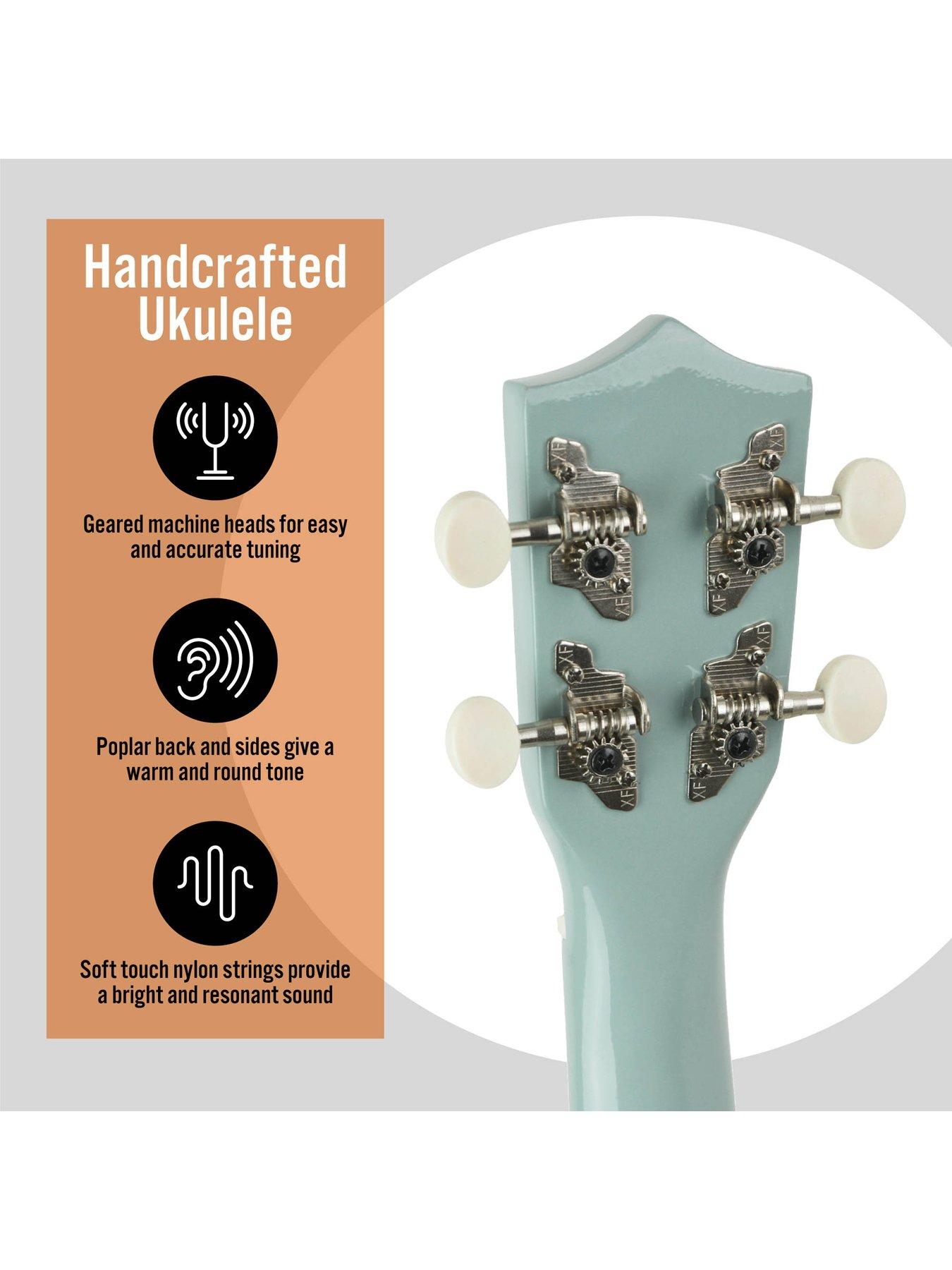 Image 4 of 4 of 3rd Avenue Pastel Blue Soprano Ukulele with Bag